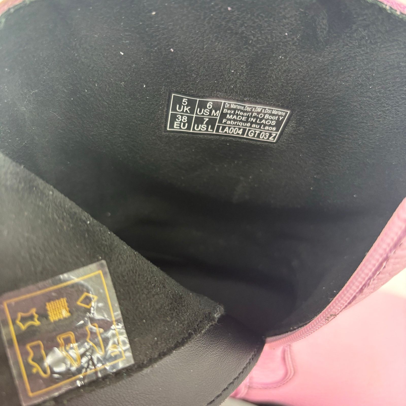 Dr. Martens Dr Martens Womens Size 7 Bex P-O Boots Cowgirl Hearts Chunky Size US 7 / IT 37 - 11 Thumbnail