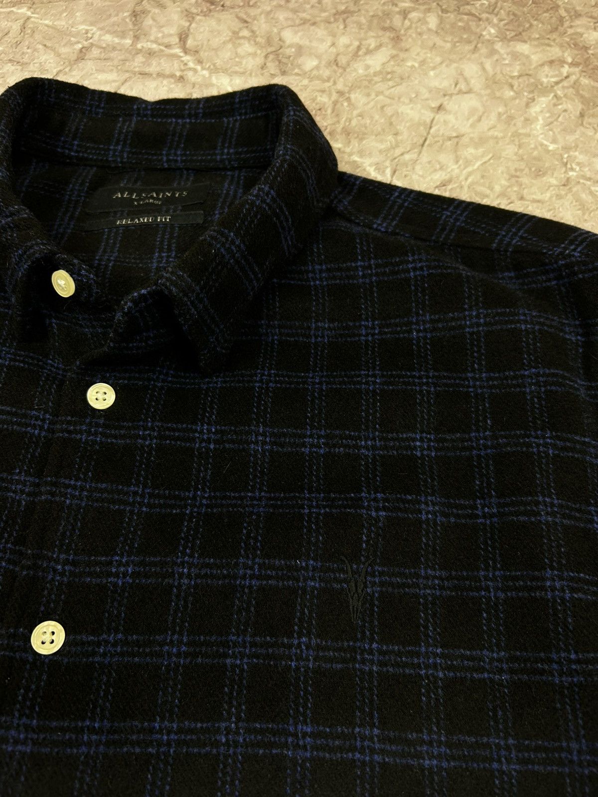 Allsaints Allsaints Wool Flannel Shirt Size Xl Size US XL / EU 56 / 4 - 4 Thumbnail