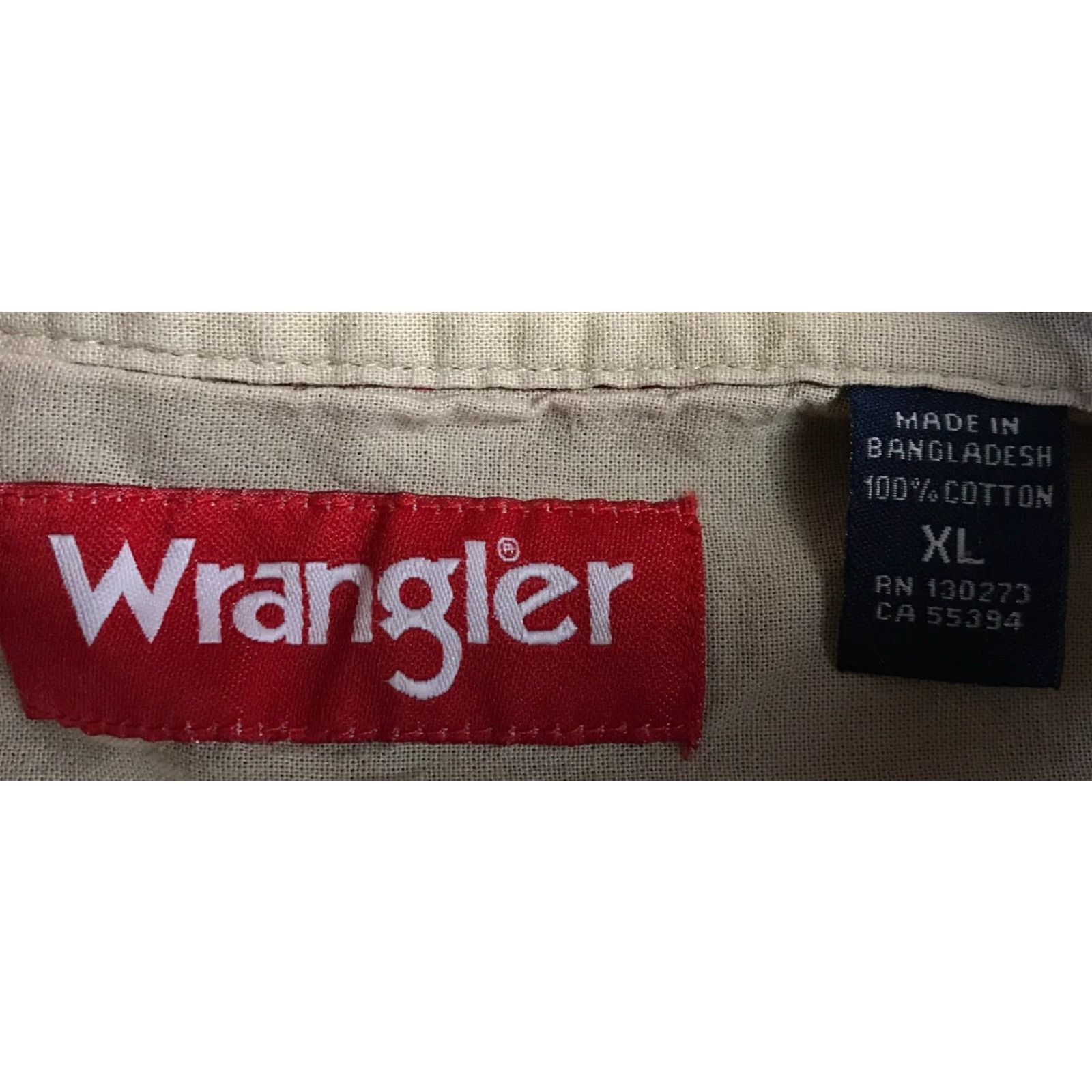 Wrangler Wrangler Shirt Men's XL Burgundy Button Up Long Sleeve Pockets Size US XL / EU 56 / 4 - 5 Thumbnail
