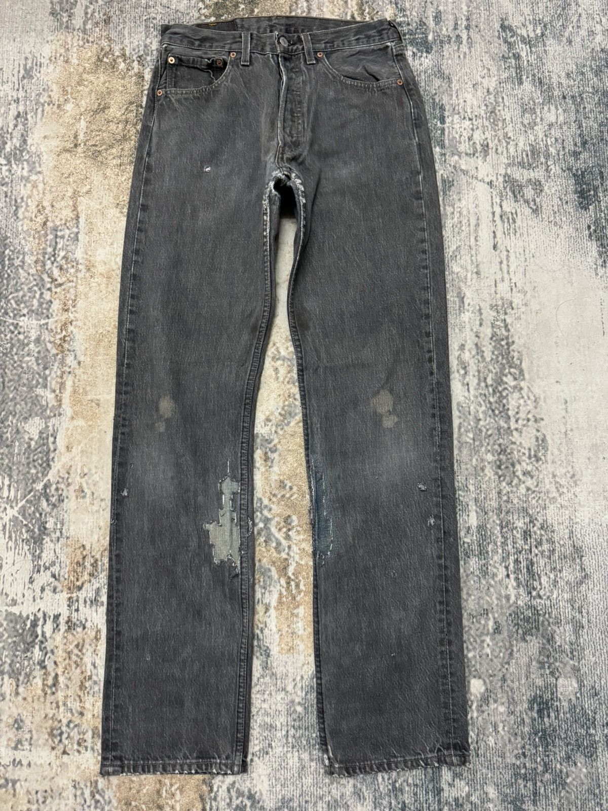 Levi's × Levi's Vintage Clothing × Vintage Vintage Levi’s 501 Distressed Denim Jeans Size US 30 / EU 46 - 1 Thumbnail