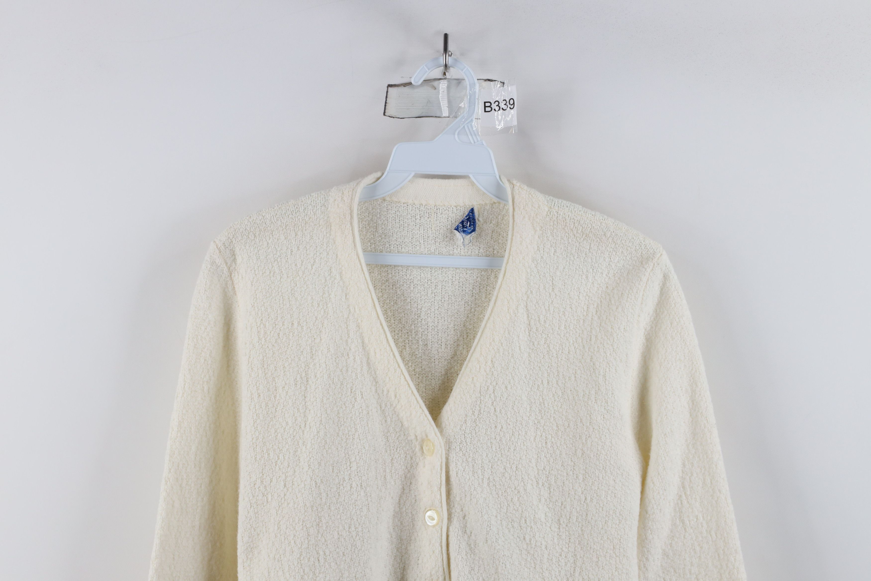Vintage Vintage 50s 60s Streetwear Textured Knit Cardigan Sweater Size S / US 4 / IT 40 - 2 Thumbnail