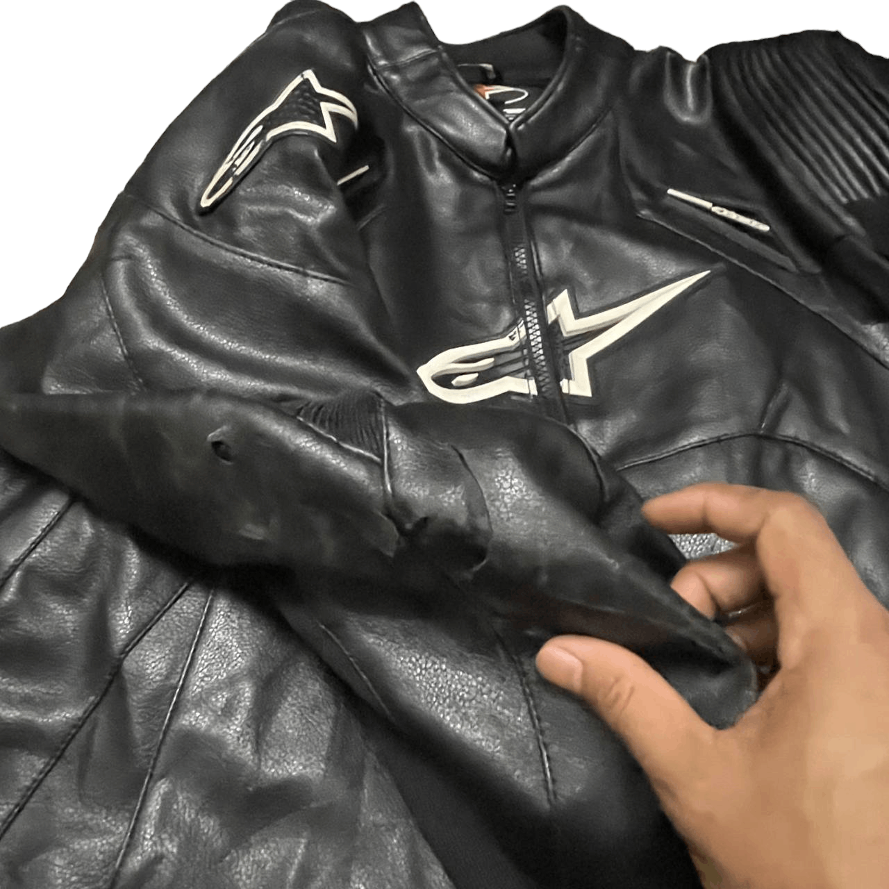 Alpinestars Vintage Alpinestars Motorcycle Racing Jacket With Padding Size US L / EU 52-54 / 3 - 7 Thumbnail