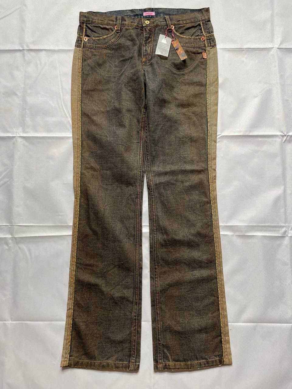 Designer × Roberto Cavalli × Vintage Roberto Cavalli Angels Women’s Y2K brand new Denim Jeans Size 28" / US 6 / IT 42 - 2 Thumbnail
