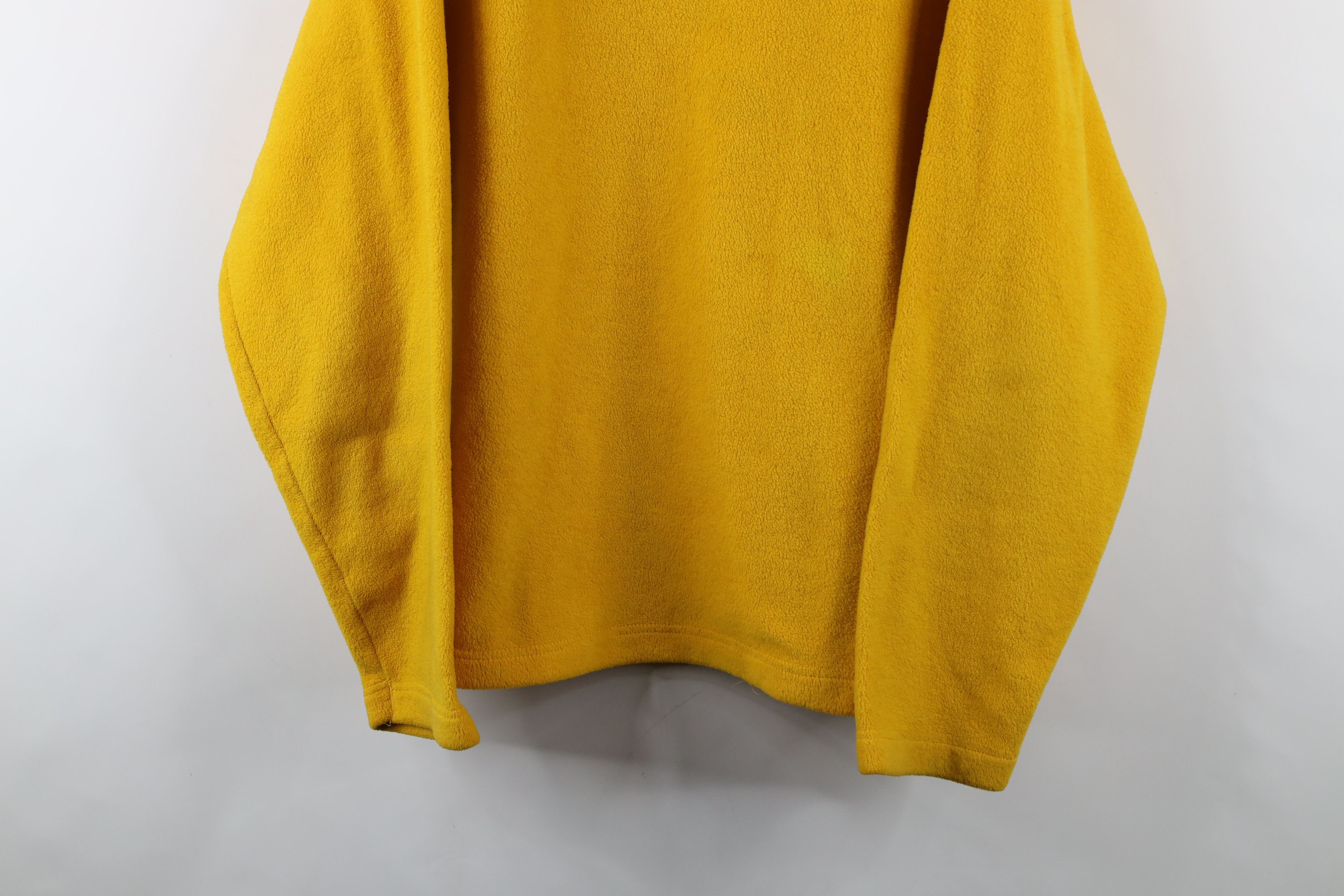 Gap × Vintage Vintage Y2K 2000 Gap Heavy Fleece V-Neck Sweater Yellow Size US L / EU 52-54 / 3 - 3 Thumbnail