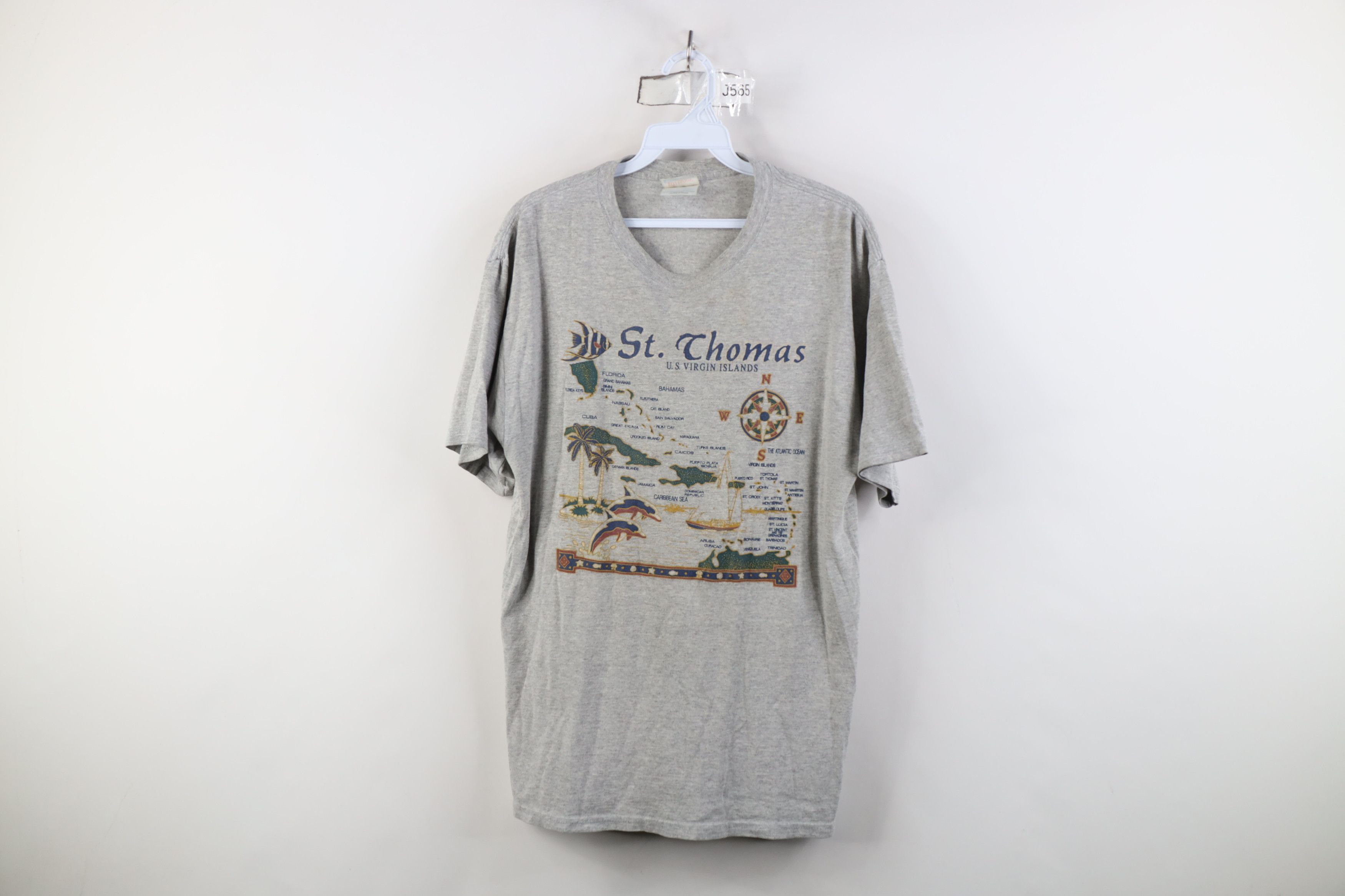 Vintage Vintage 90s Streetwear St Thomas US Virgin Islands T-Shirt Size US M / EU 48-50 / 2 - 1 Thumbnail