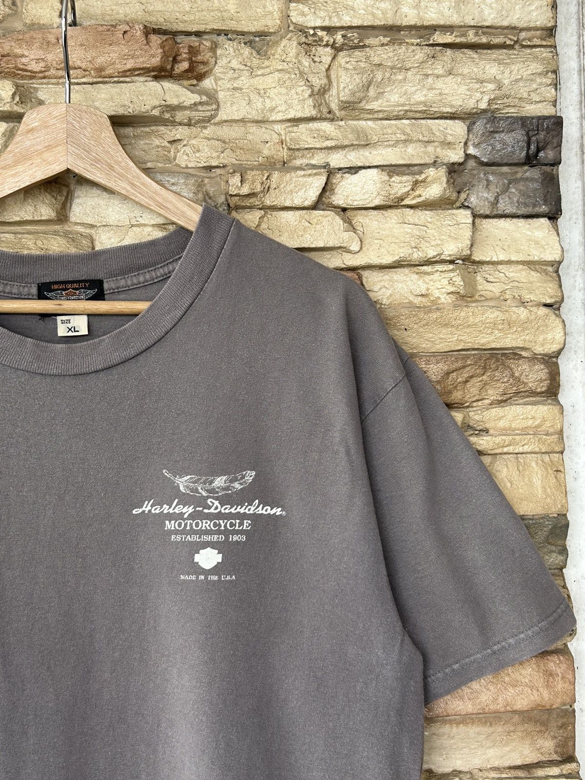 Harley Davidson Vintage Harley Davidson Motorcycle Tees Faded Style Size US L / EU 52-54 / 3 - 6 Thumbnail