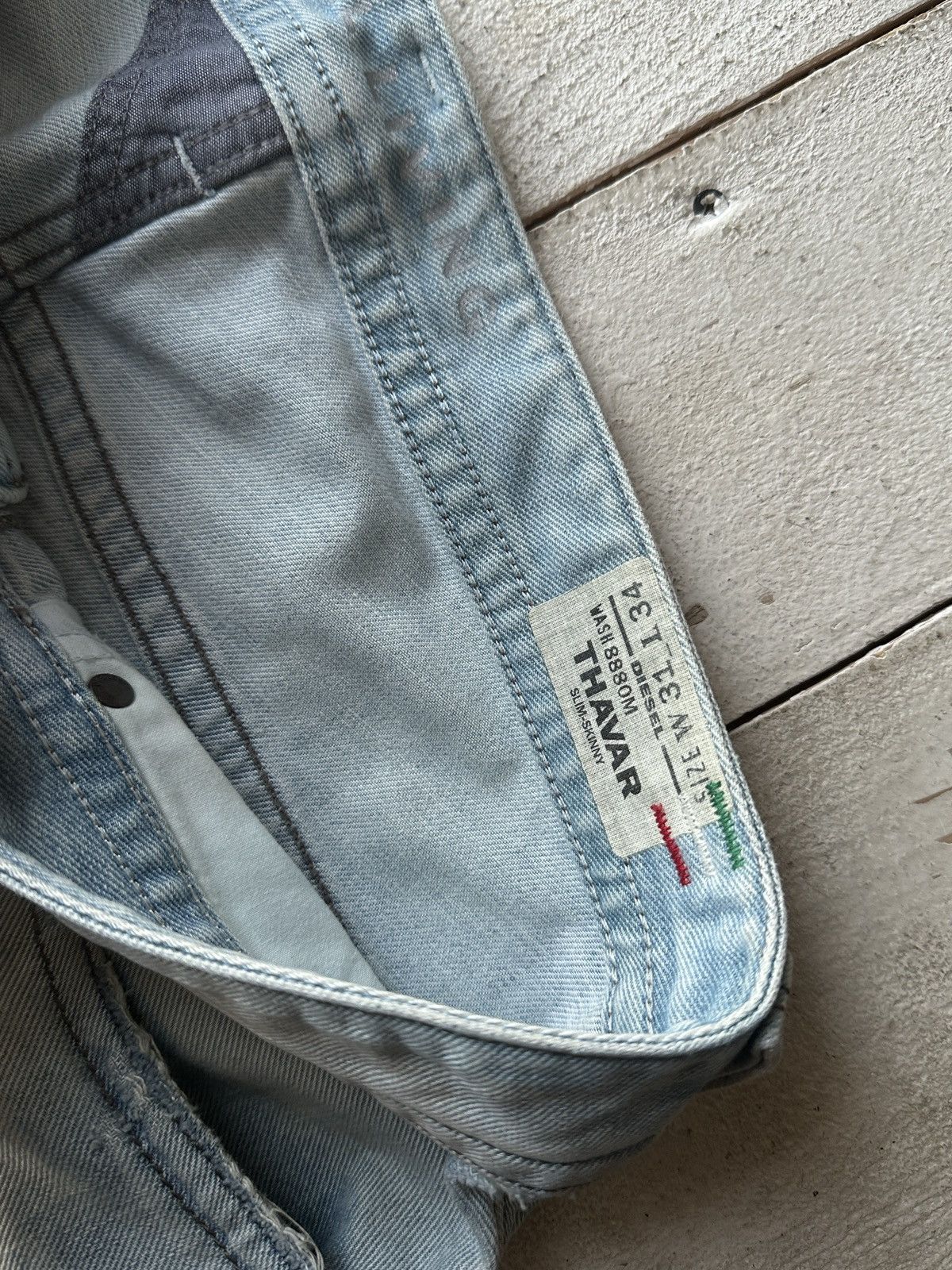 Diesel 🚨 RARE DIESEL MEN DENIM JEANS AVANT GARDE IFSIXWASNINE Y2K Size US 34 / EU 50 - 9 Thumbnail