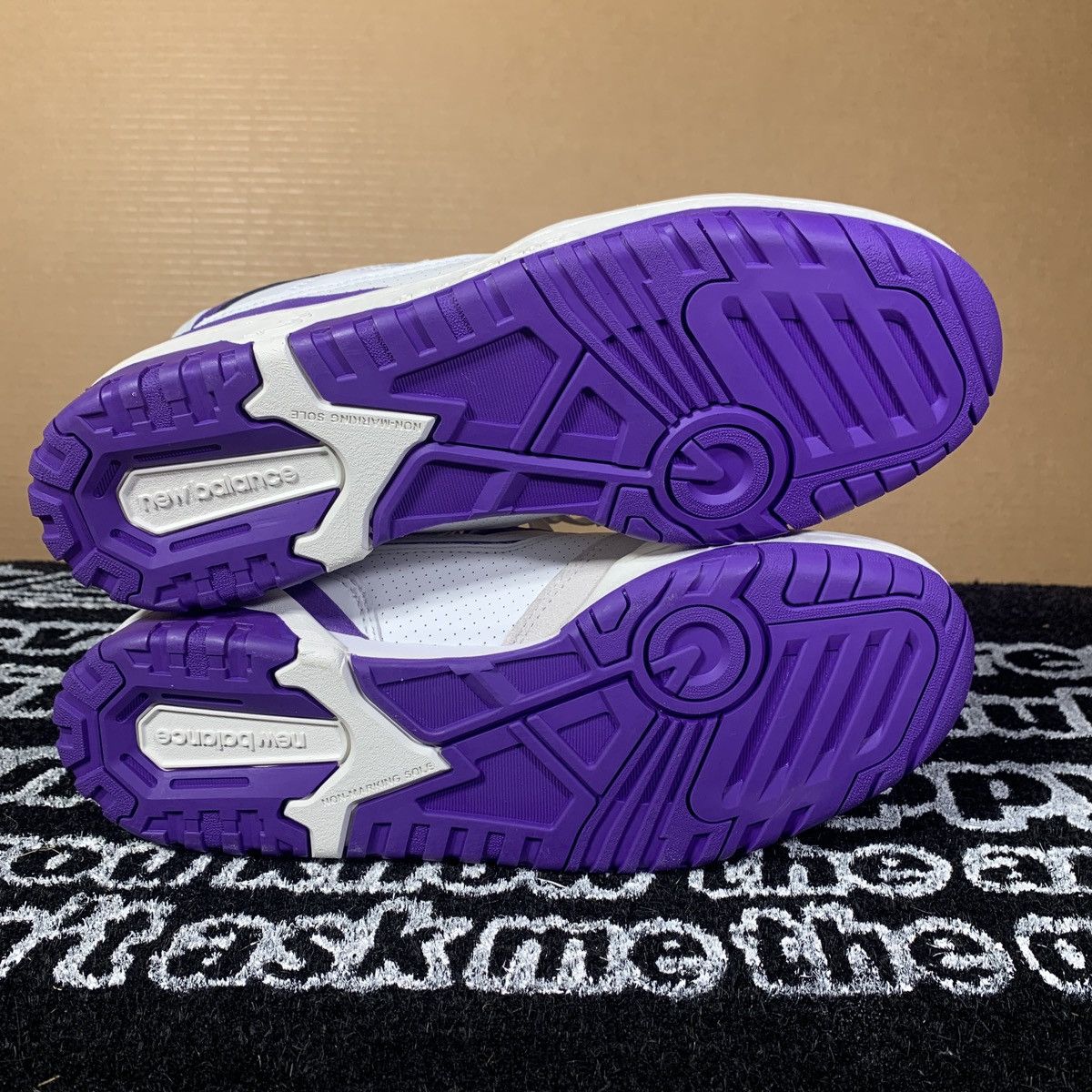 New Balance New Balance 550 Purple White Size US 9 / EU 42 - 6 Thumbnail