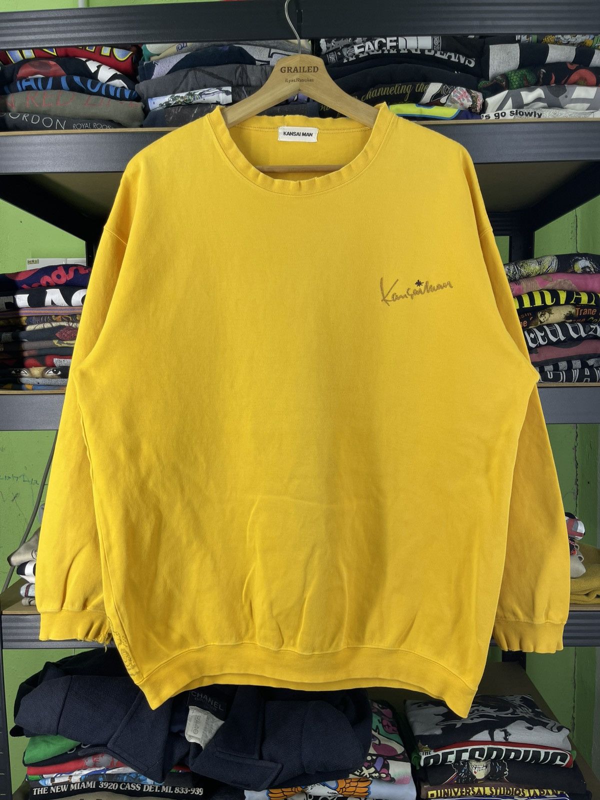 Kansai Yamamoto Vintage 80's-90's Kansai Man The Modernist Design Sweatshirt Size US L / EU 52-54 / 3 - 3 Thumbnail