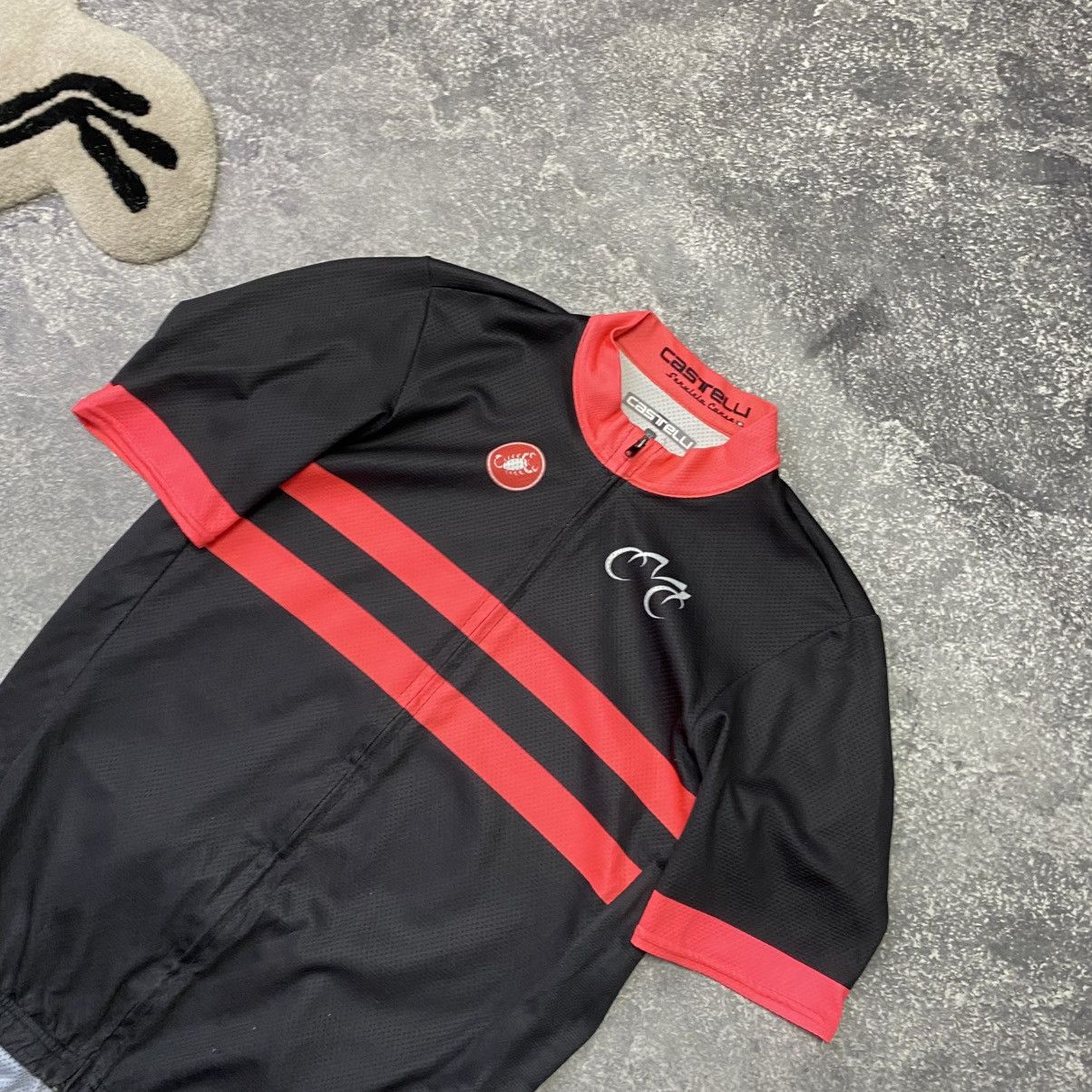 Vintage Mens Castelli Big logo cycling sports black y2k hersey tee Size US XL / EU 56 / 4 - 2 Thumbnail