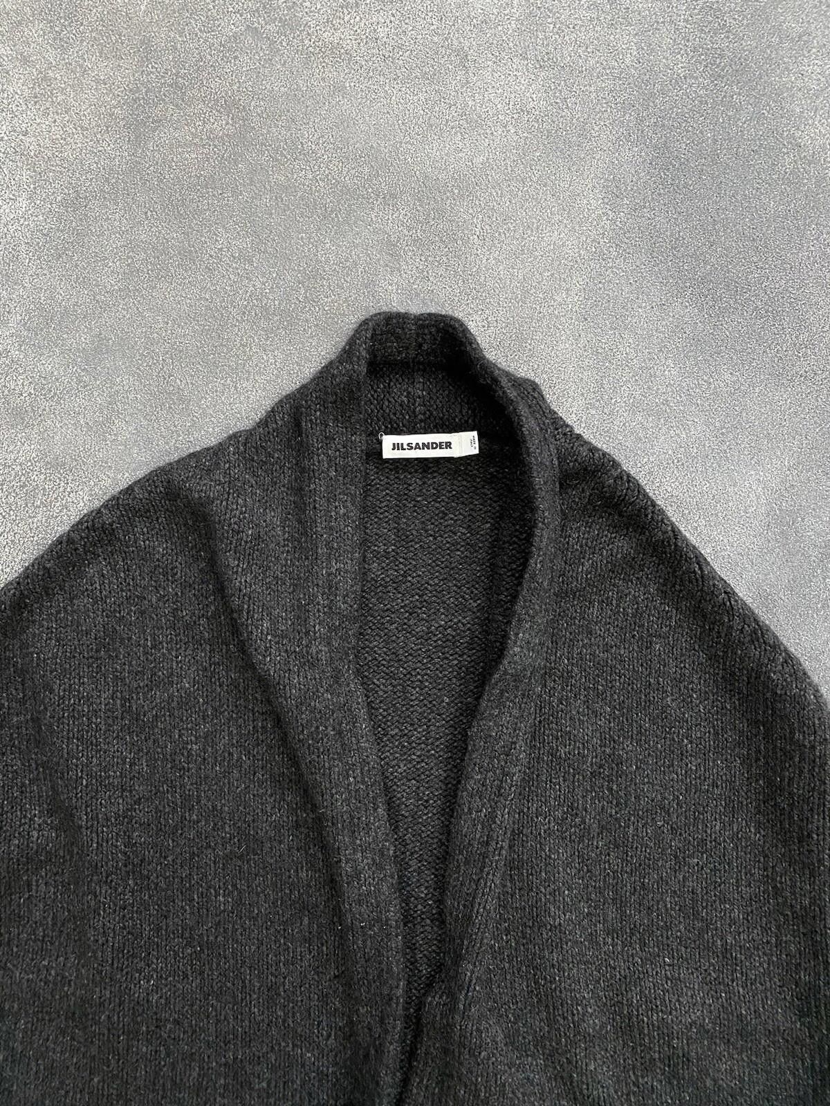 Jil Sander 2017 Jil Sander 100% Cashmere Extra-Long Knit Cape Vest Size L / US 10 / IT 46 - 8 Thumbnail