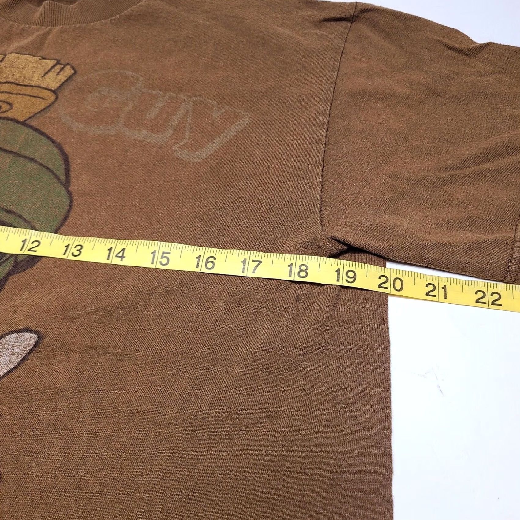 Vintage VINTAGE Looney Tunes Marvin the Martian "This Guy Is Awesome" T-Shirt SZ Large L Mens Short Sleeve Crew Neck Cotton Brown 90s Cartoon Space Size US L / EU 52-54 / 3 - 4 Thumbnail