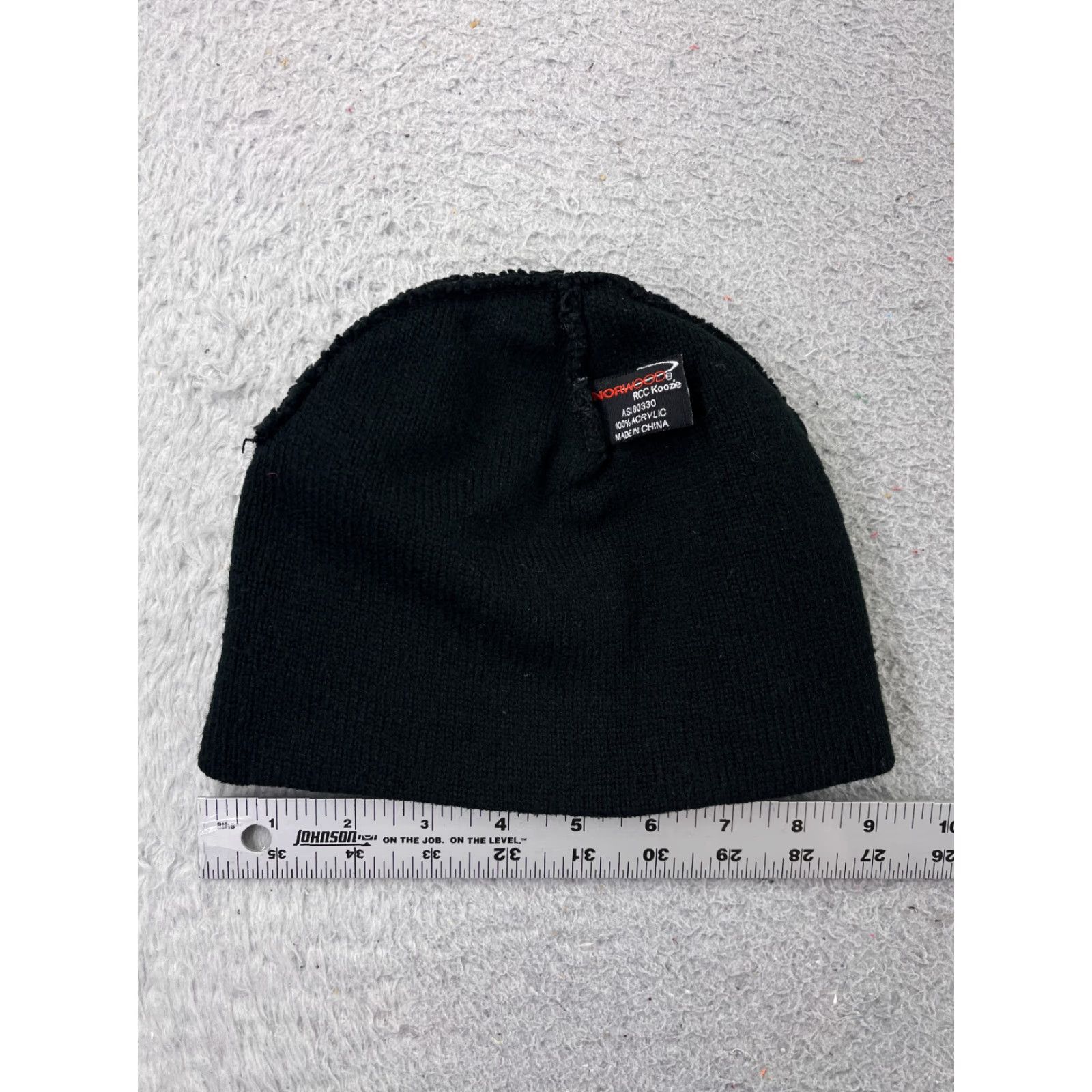 Vintage Norwood Rcc Koozie Beanie Toque Adult One Size Black Knit 100% Acrylic Skater Hat Beanie Adult One Size Black Knit 100% Acrylic Skater Size ONE SIZE - 5 Thumbnail