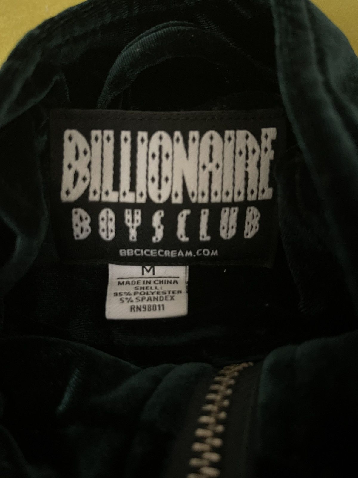 Billionaire Boys Club BBC Light Velour Zip Up Jacket Green Size US M / EU 48-50 / 2 - 2 Thumbnail