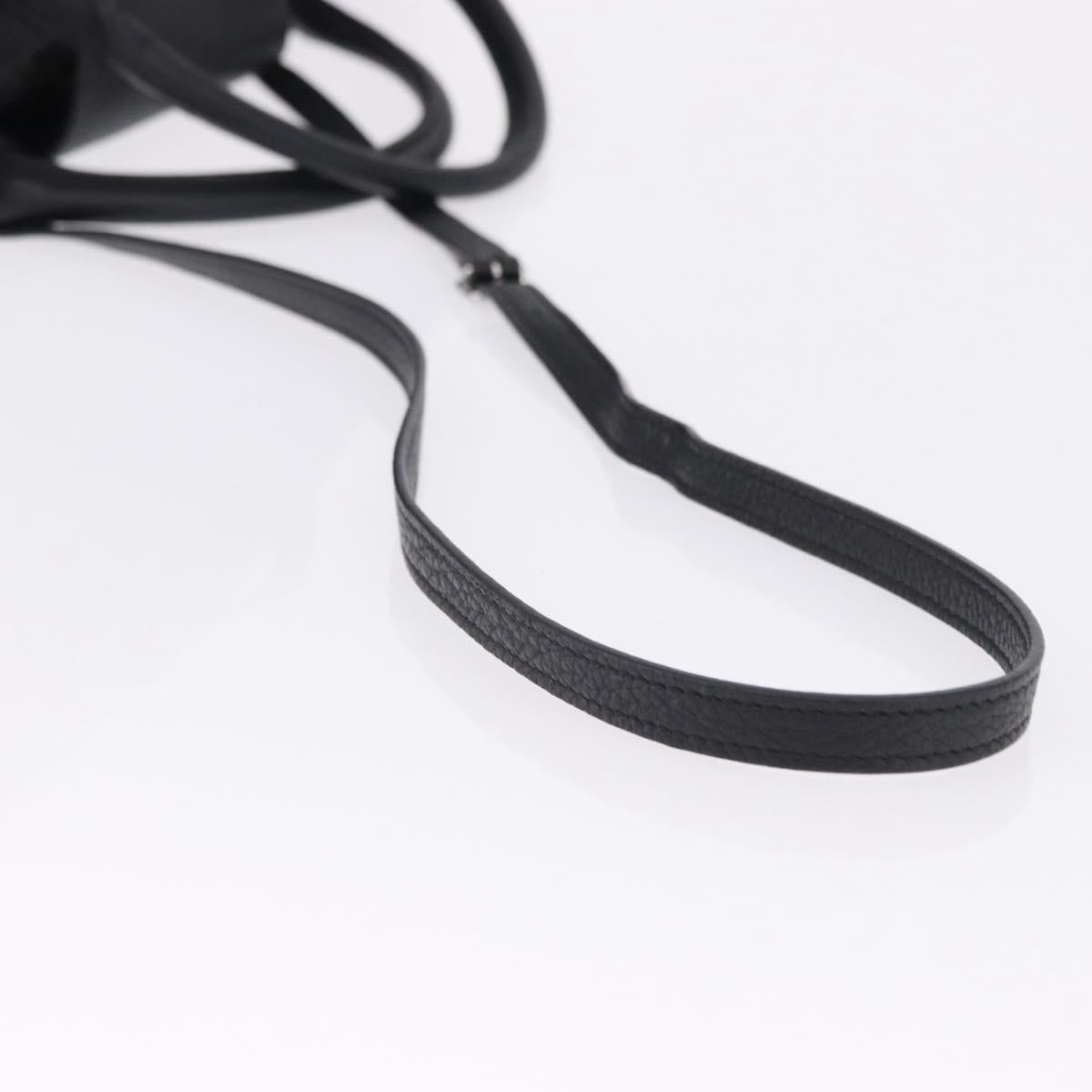 Celine CELINE Big Bag Small Leather 2way Black Silver Auth 193536V Size ONE SIZE - 9 Thumbnail