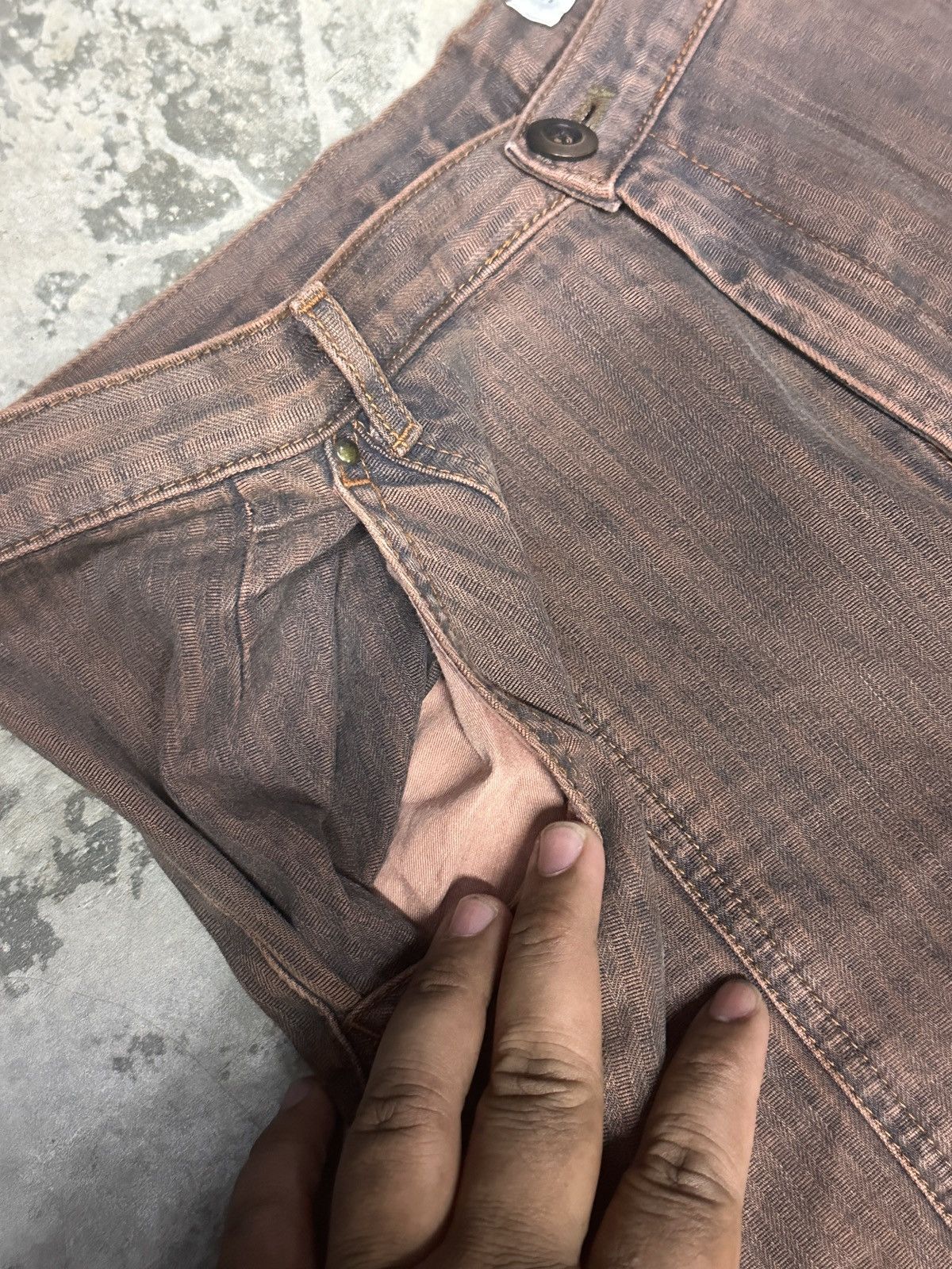 Hysteric Glamour × Japanese Brand Japanese Brand Bootcut Flared Rare Colour Denim Size US 33 - 4 Thumbnail