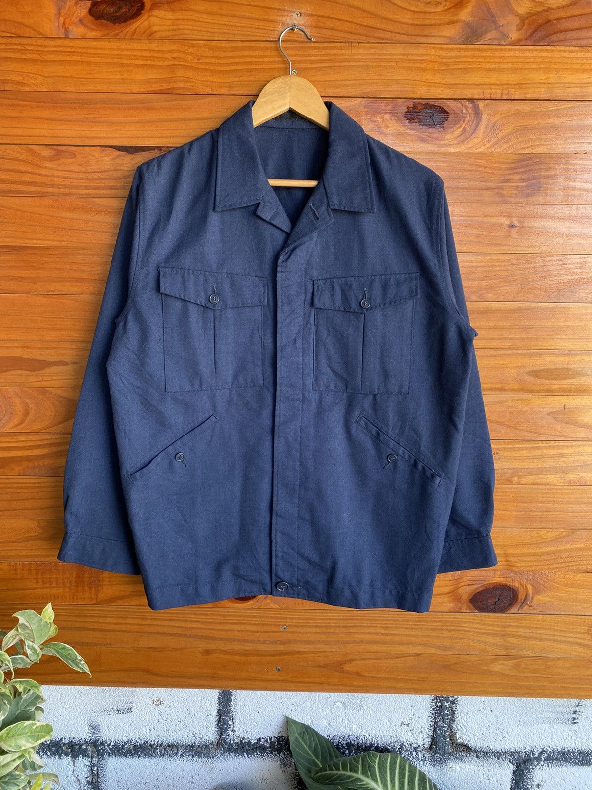 Vintage Vintage Japanese Navy Workwear Jacket | Military Issue Style Size US M / EU 48-50 / 2 - 4 Thumbnail
