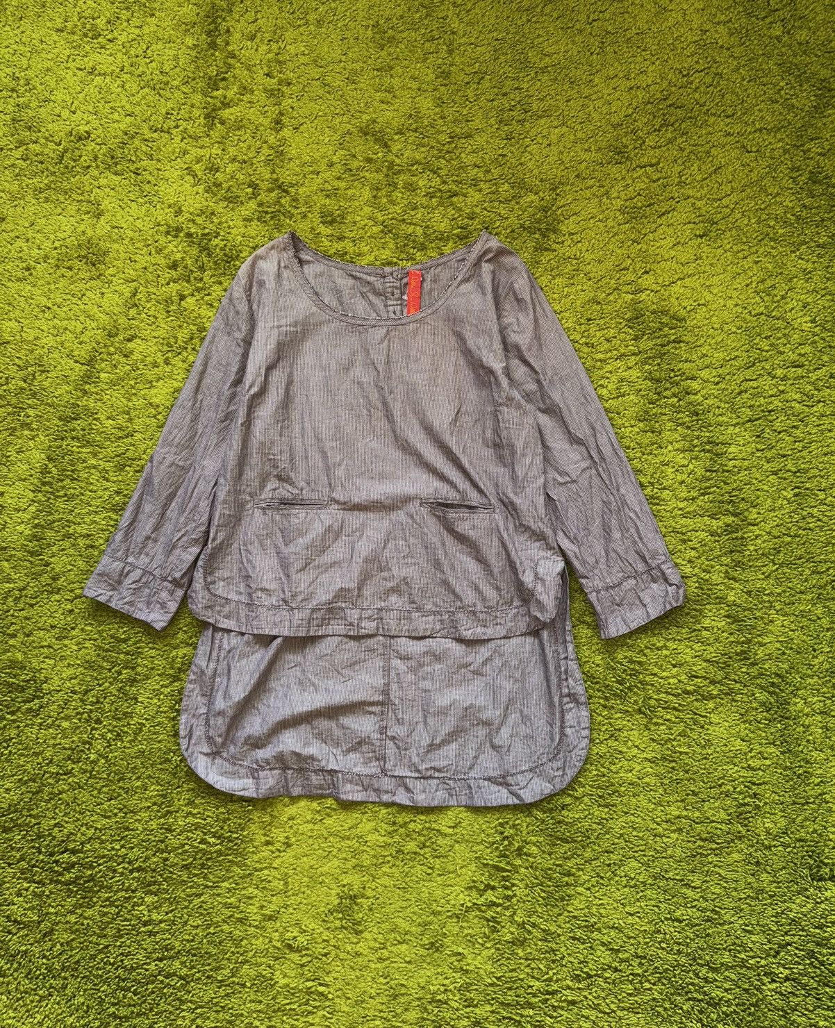 Designer × Hysteric Glamour Ewa i Walla avant garde striped blouse tunic Size XL / US 12-14 / IT 48-50 - 1 Thumbnail