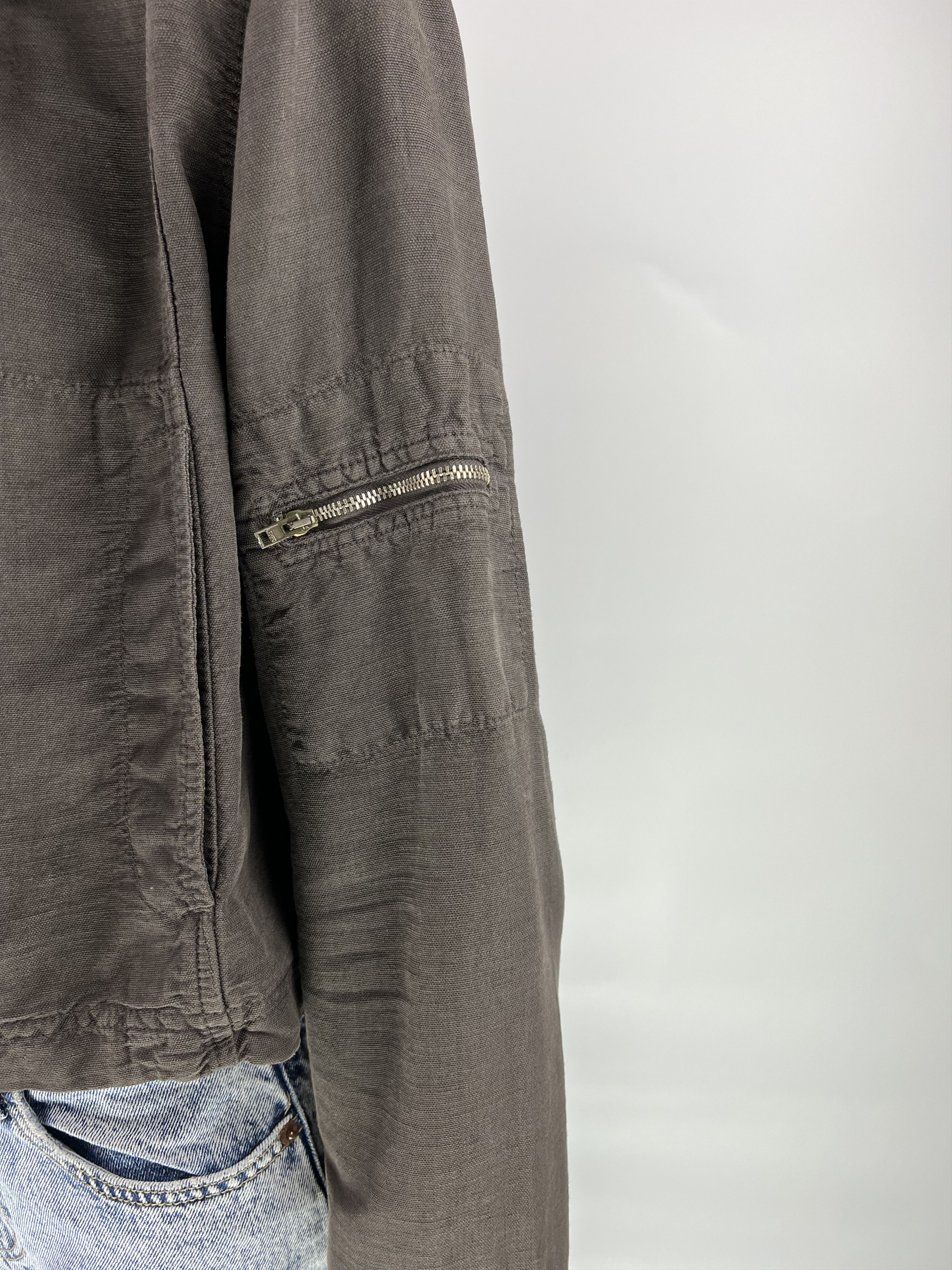 Transit Transit Par Such Rare Vtg Linen Lyocell Cropped Jacket M Size M / US 6-8 / IT 42-44 - 3 Thumbnail