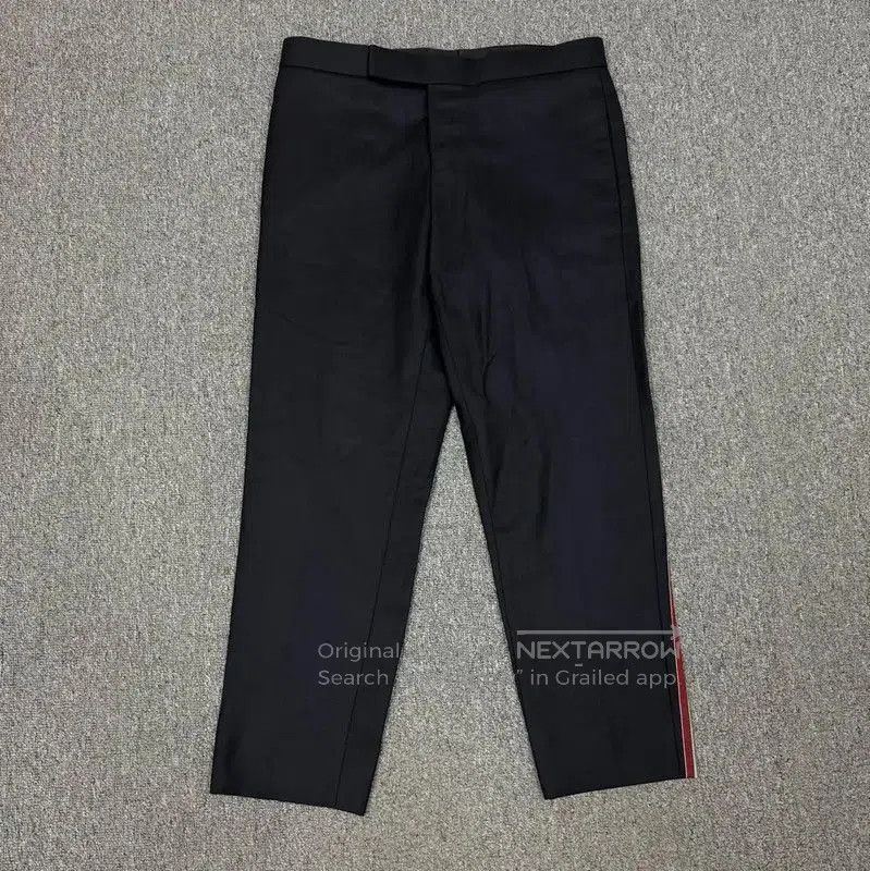 Thom Browne Black Cotton Casual Trousers .