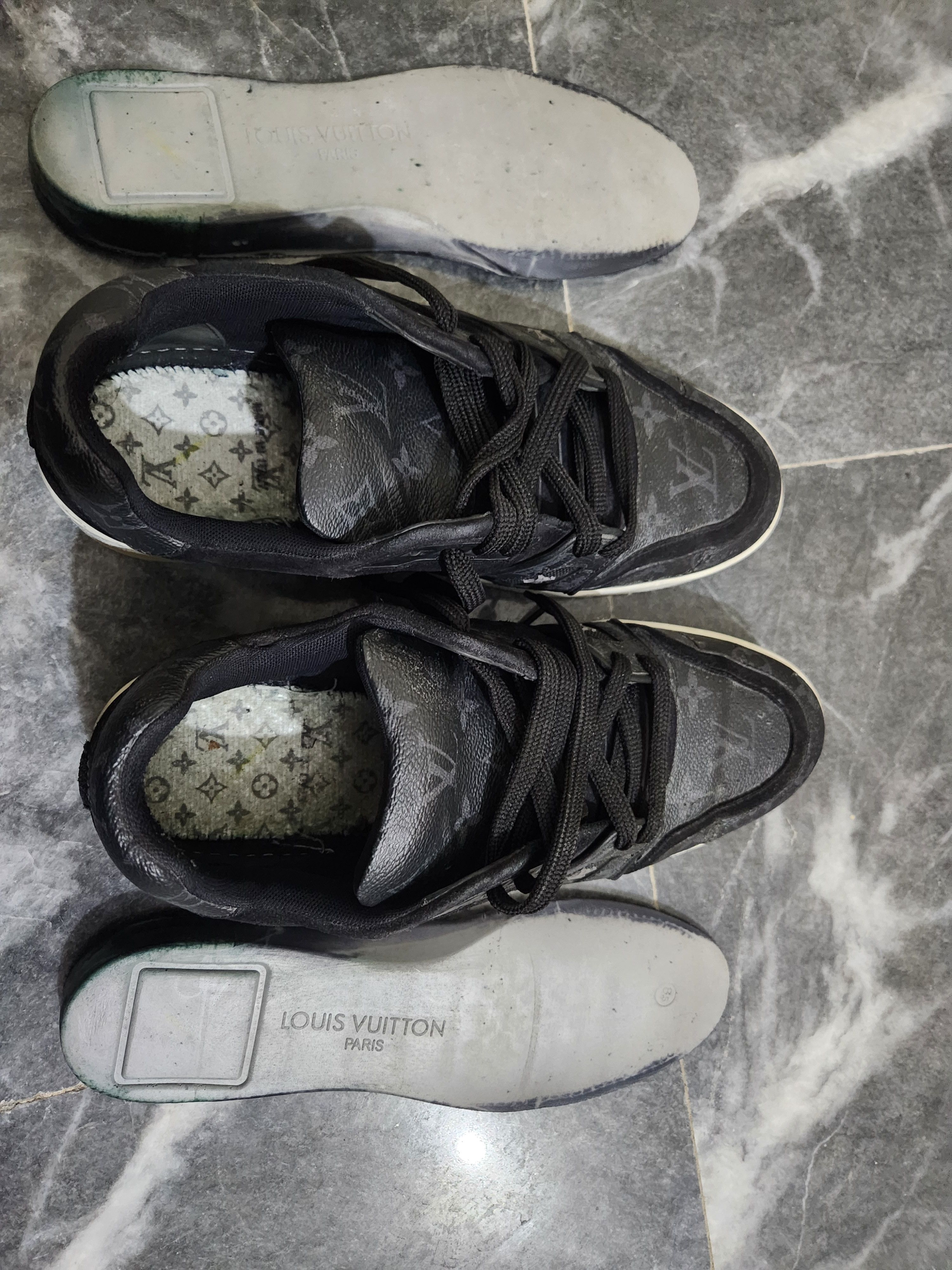 Louis Vuitton Louis Vuitton LV Trainer Sneakers – Black (Monogram Sole) Size US 8.5 / EU 41-42 - 11 Thumbnail