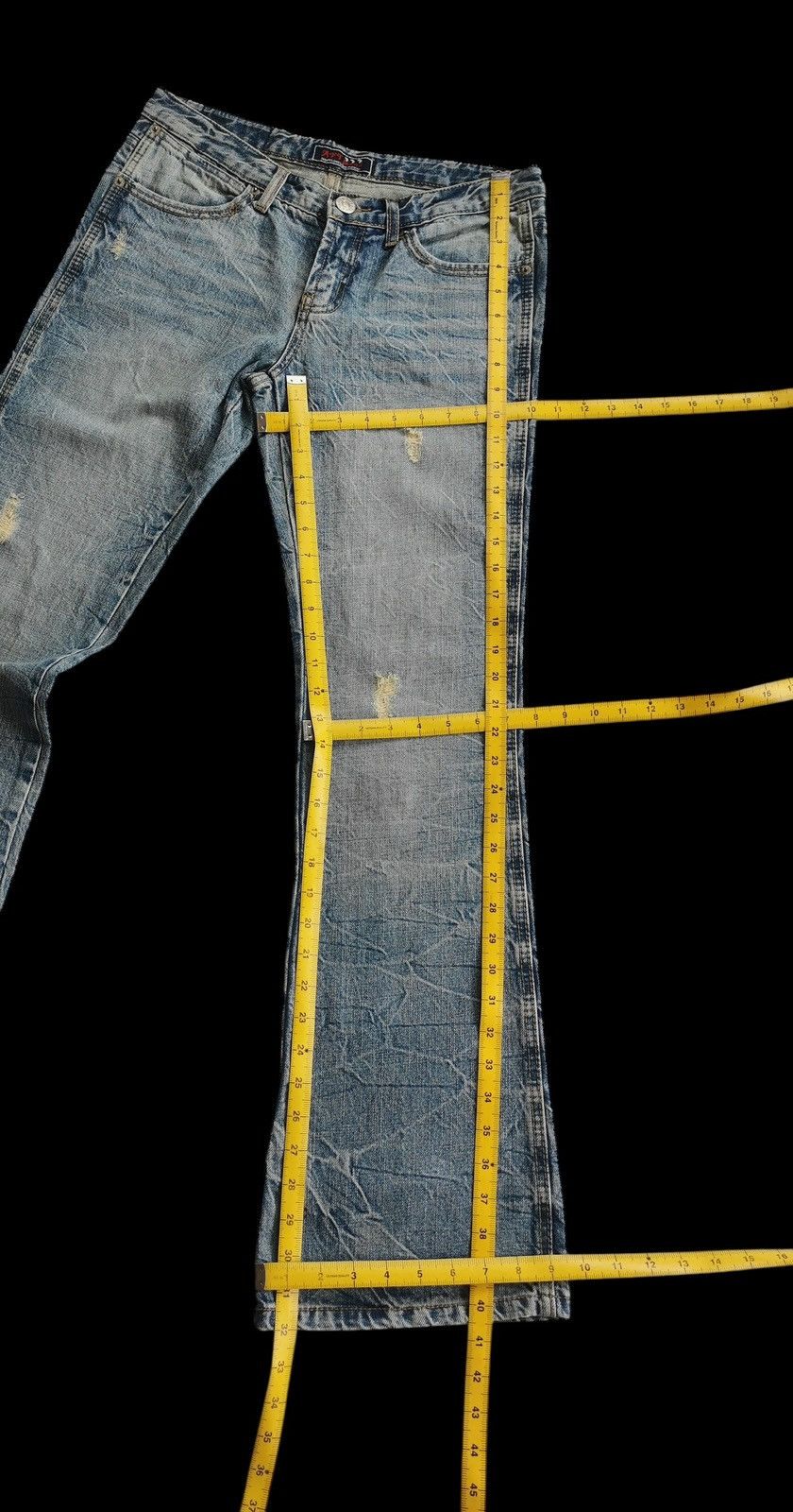 Tornado Mart Africa Taro Jeans Flared Clawmark Whiskering Style Tornado Size US 30 / EU 46 - 8 Thumbnail