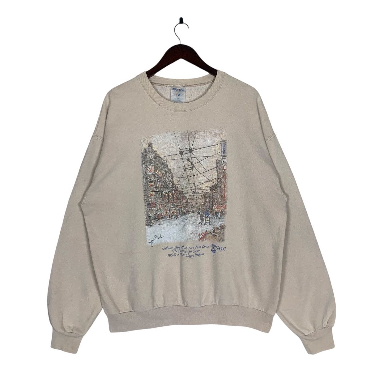 Jerzees Vintage Jeezees Brand Streetwear JapaneseBrand Sweatshirt Size US L / EU 52-54 / 3 - 1 Thumbnail