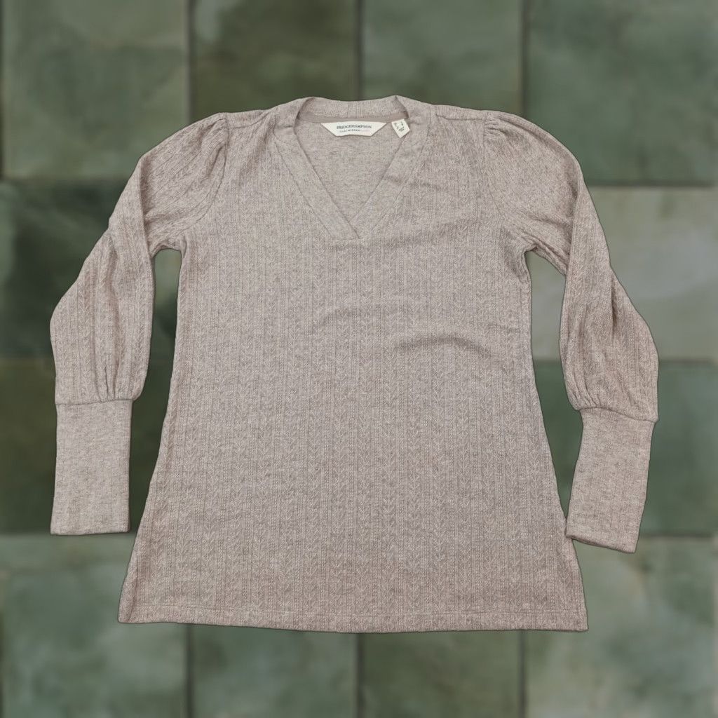 Isaac Mizrahi Isaac Mizrahi Long Sleeve Blouse Womens XS Brown Size XS / US 0-2 / IT 36-38 - 1 Thumbnail