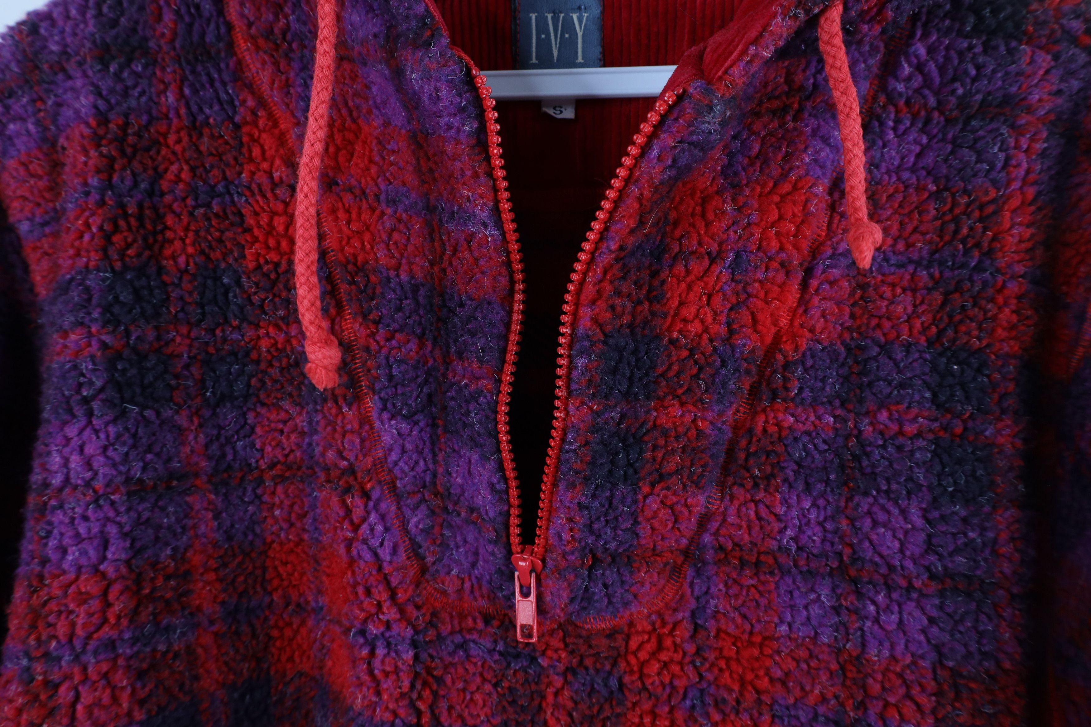Vintage Vintage 90s Streetwear Fleece Half Zip Hoodie Sweatshirt Size S / US 4 / IT 40 - 5 Thumbnail