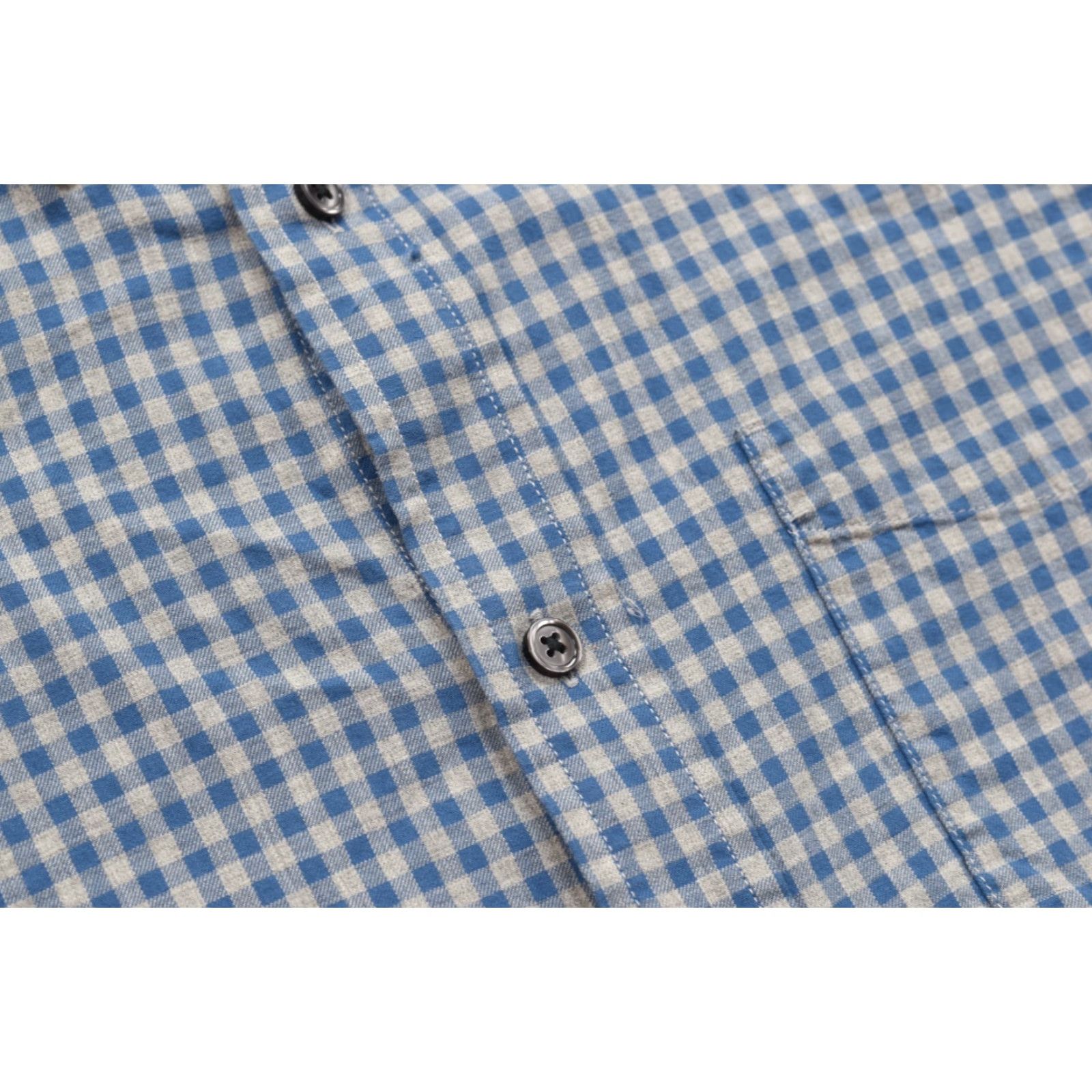 Banana Republic Banana Republic Shirt Button-Down Blue Gingham Cotton Long Sleeve Men L Casual Everyday Size US L / EU 52-54 / 3 - 7 Thumbnail