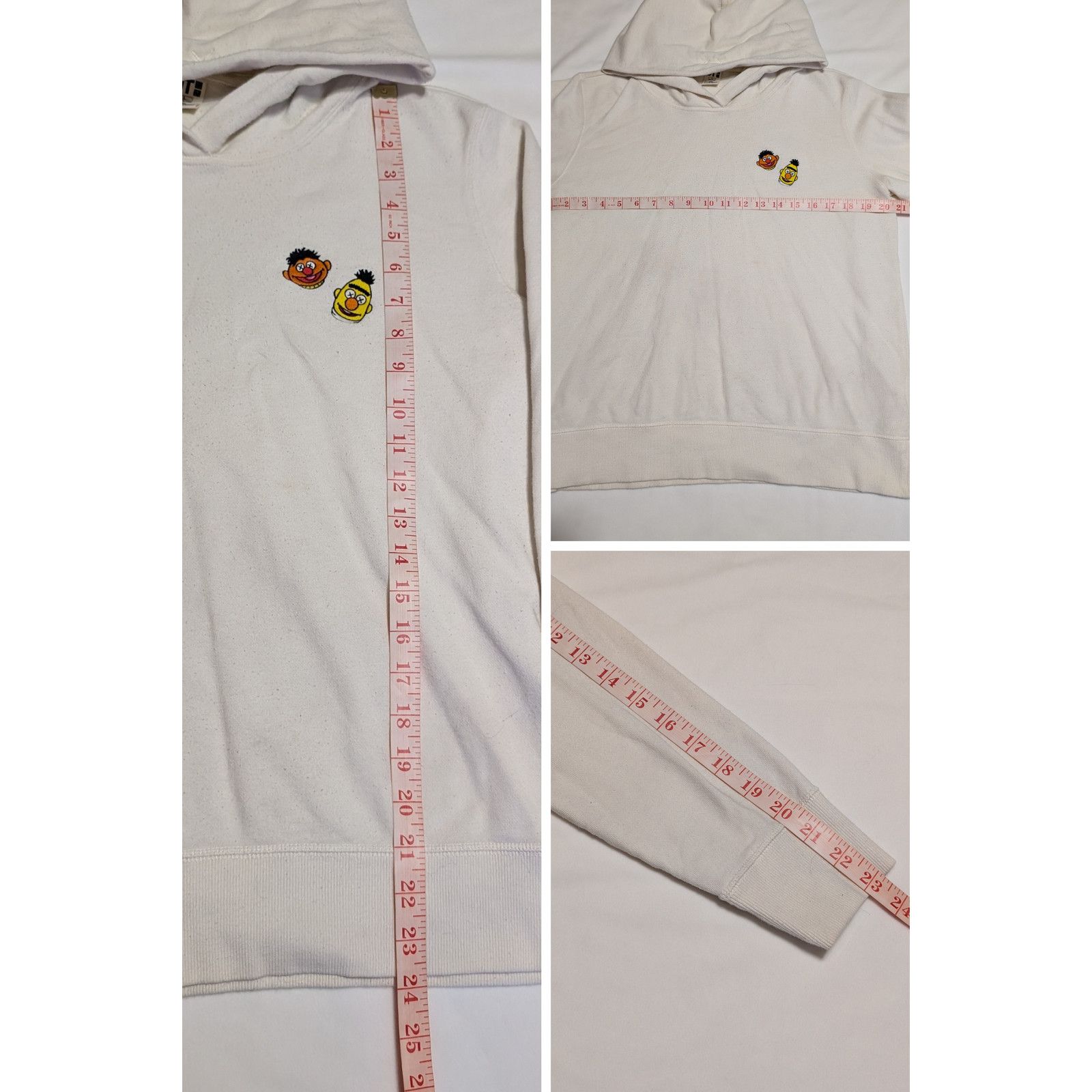 Uniqlo Kaws X Uniqlo Sesame Street Pullover Hoodie Sweatshirt USED Size US L / EU 52-54 / 3 - 8 Thumbnail