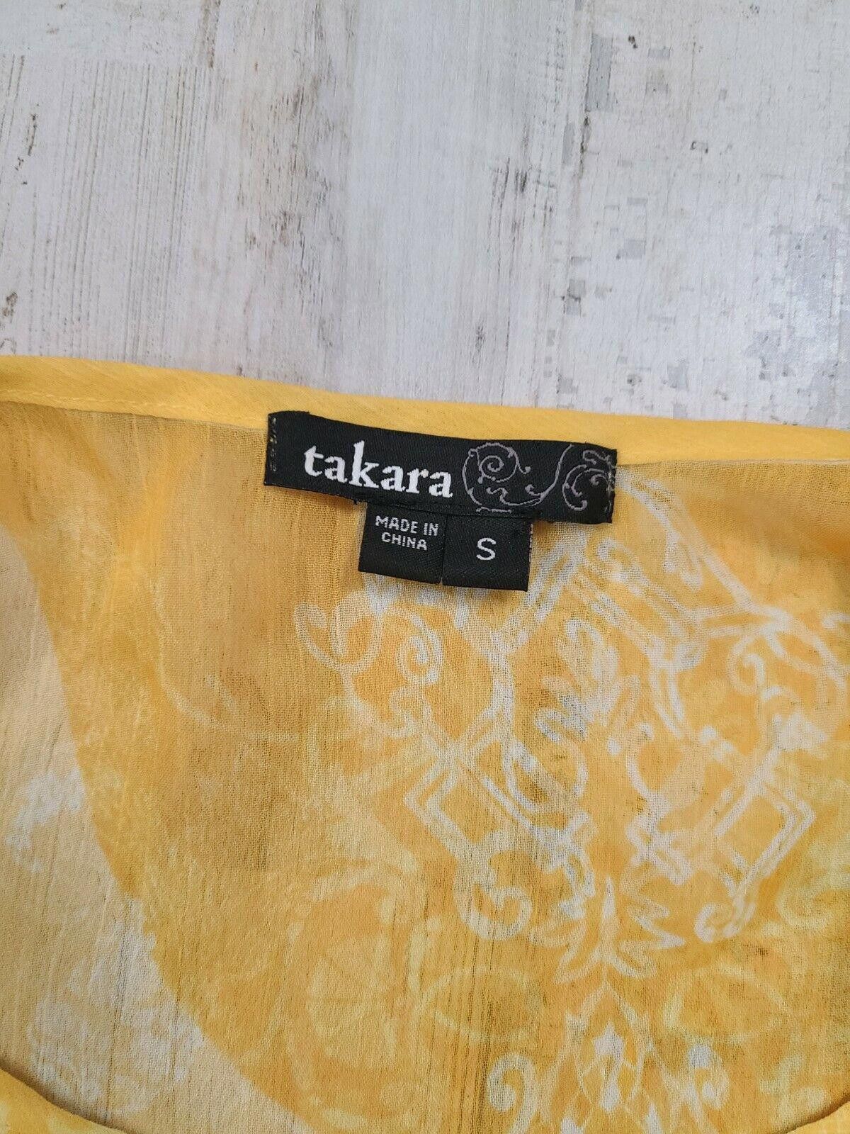 Jun Takahashi Takara Top Small Yellow Blouse Boho Sheer Over Tank small Size S / US 4 / IT 40 - 5 Thumbnail