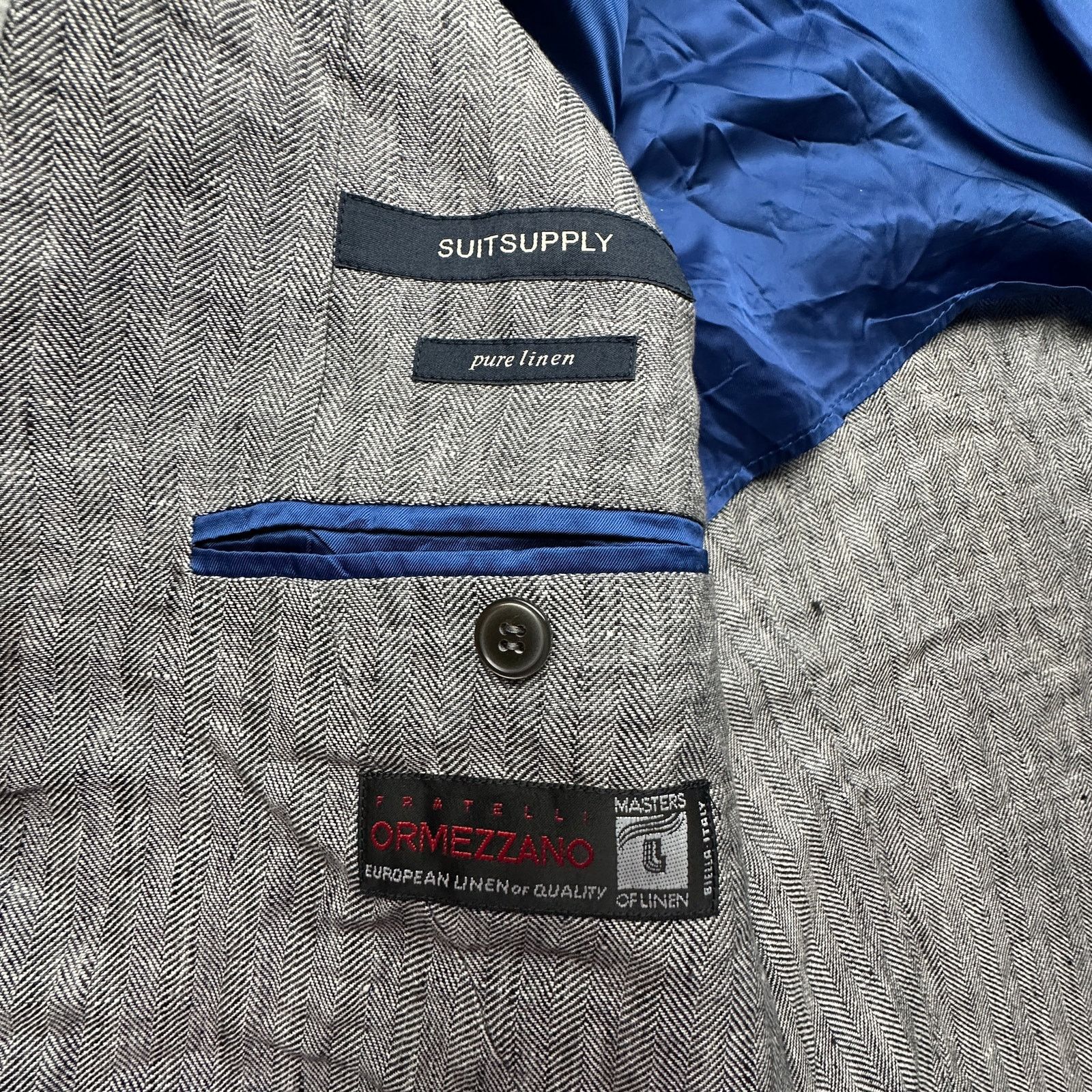 Suitsupply SuitSupply Linen Fratelli Ormezzano Blazer Mens UK 46 XXL Size US XXL / EU 58 / 5 - 10 Thumbnail