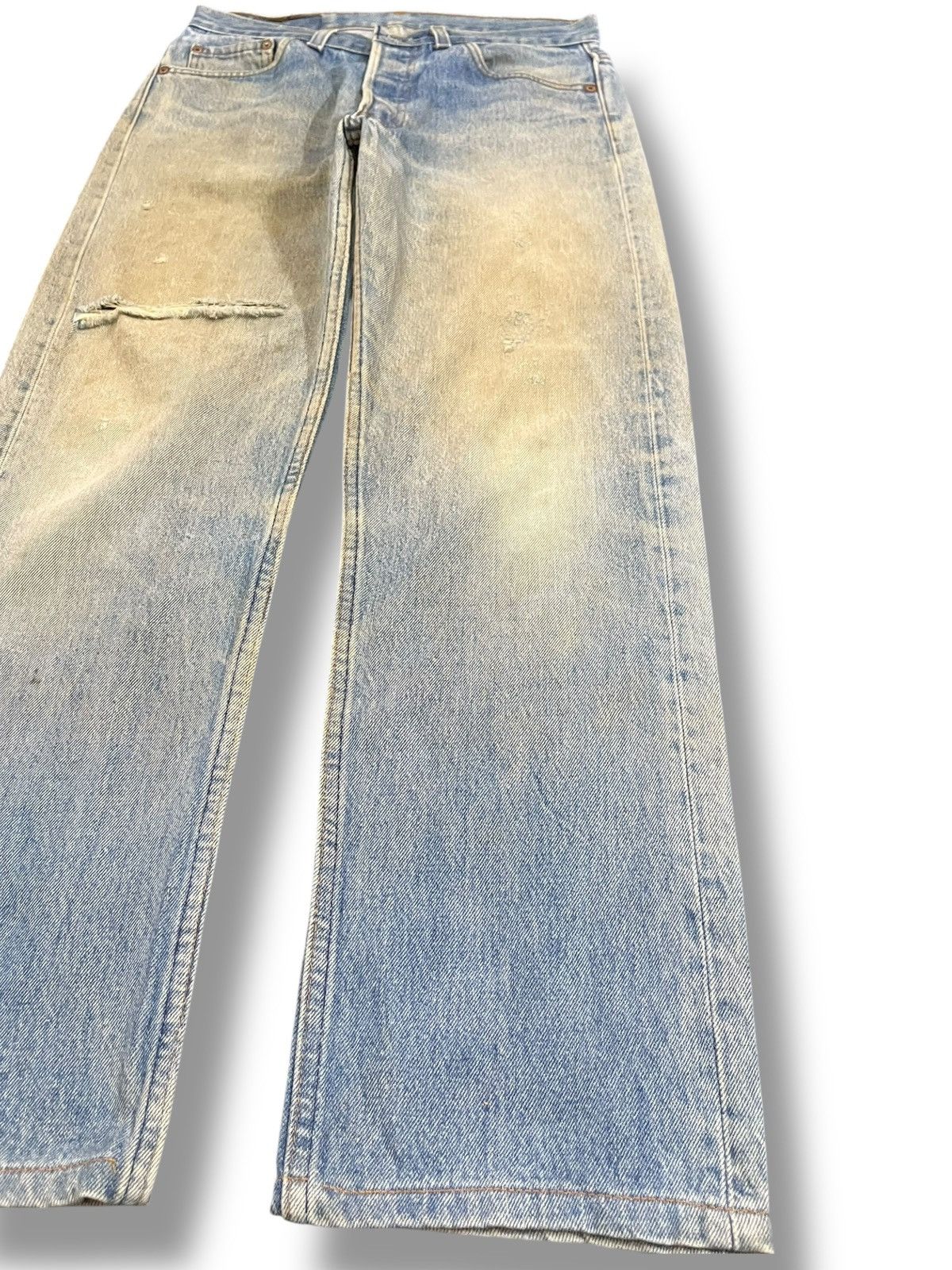 LVC × Levi's × Levi's Vintage Clothing Vintage Levi’s 501xx Mudwash Distressed Denim Size US 29 - 4 Thumbnail