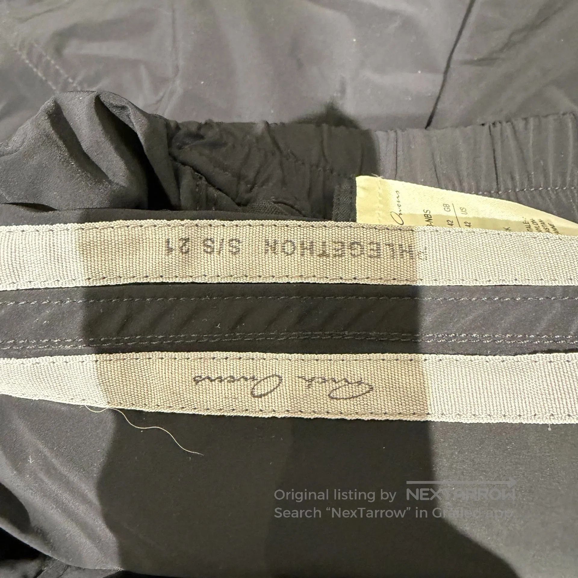 Rick Owens RICK OWENS Black Drawstring Shorts. Size US 26 / EU 42 - 4 Thumbnail
