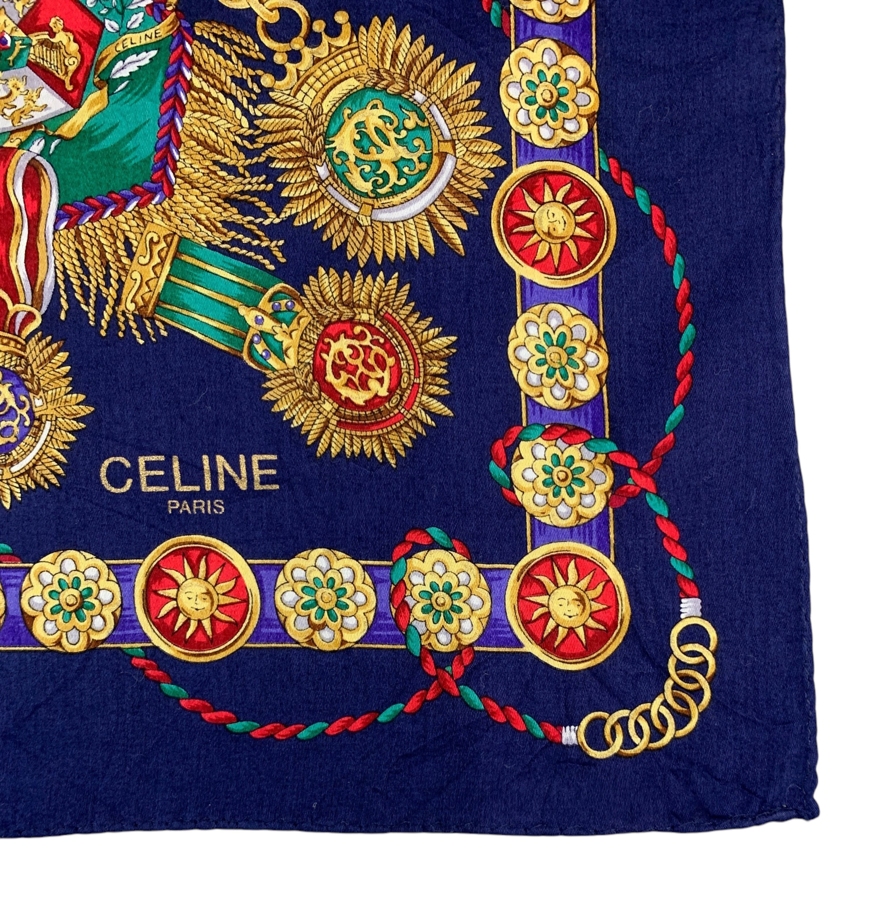 Celine × Vintage Vintage Celine Handkerchief/Neckerchief - HKA980 Size ONE SIZE - 9 Thumbnail