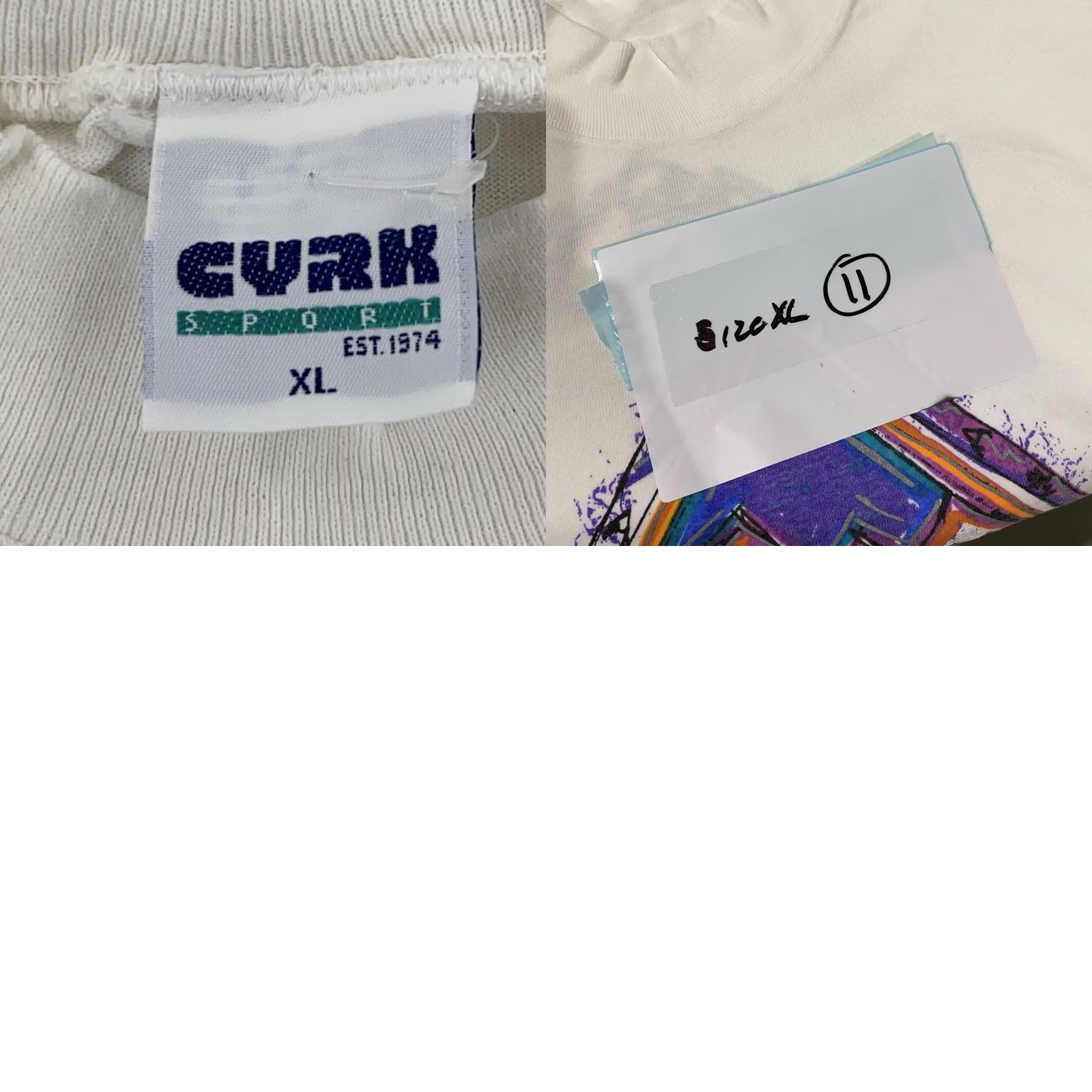 Vintage VINTAGE Ski Mountain L/S Mock Neck Shirt Mens XL White CYRK T-Shirt Graphic Print Retro Outdoor 90s Mens Shirts Size US XL / EU 56 / 4 - 9 Thumbnail