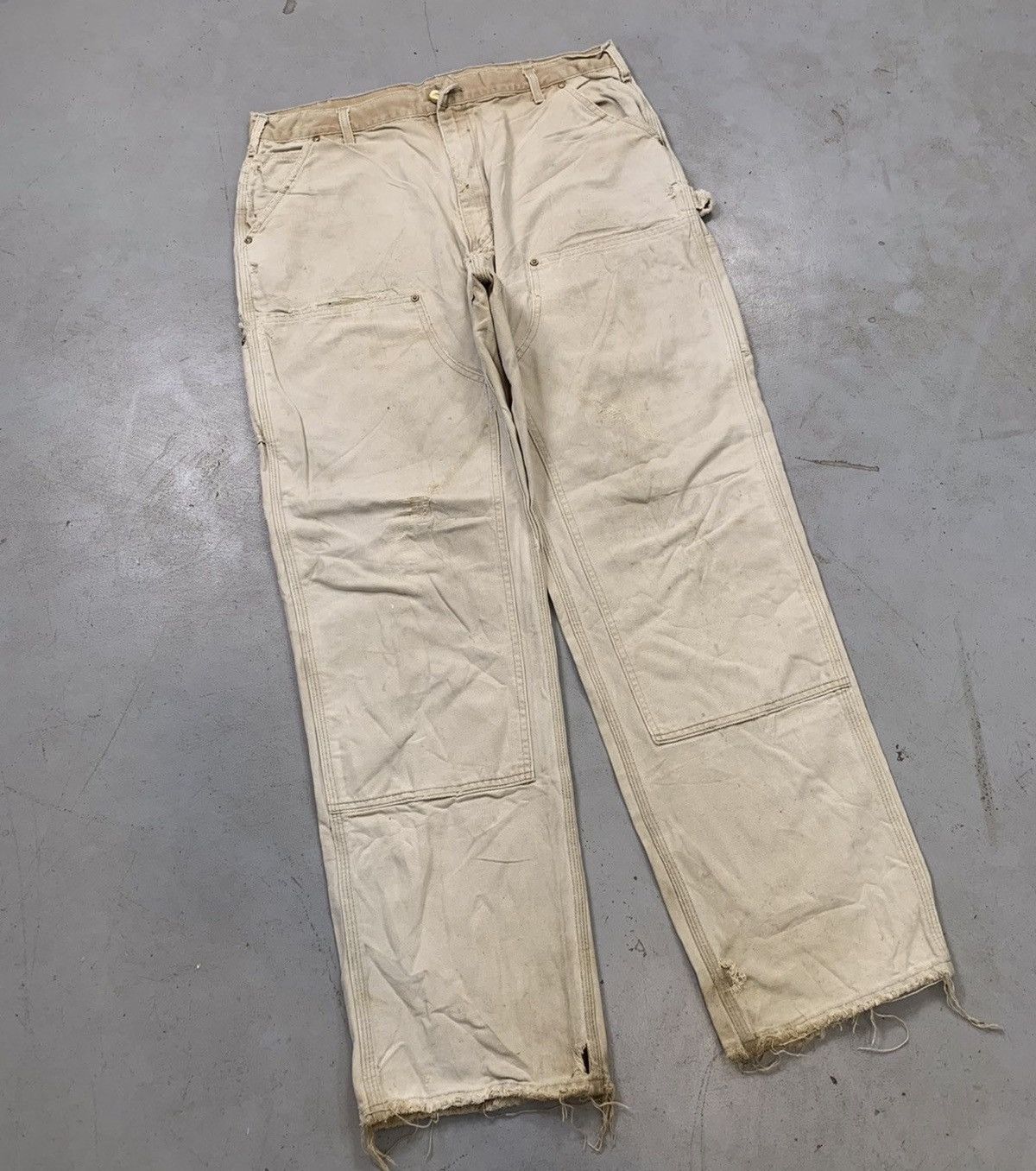 Carhartt Vintage carhartt b136 dkb double knee denim Size US 36 / EU 52 - 1 Thumbnail