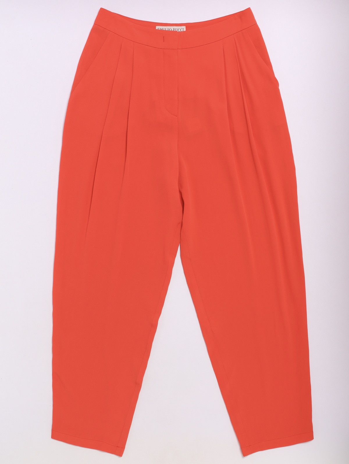 Emilio Pucci Emilio Pucci Acetate Silk Coral Pants Trousers Size 27" / US 4 / IT 40 - 1 Thumbnail