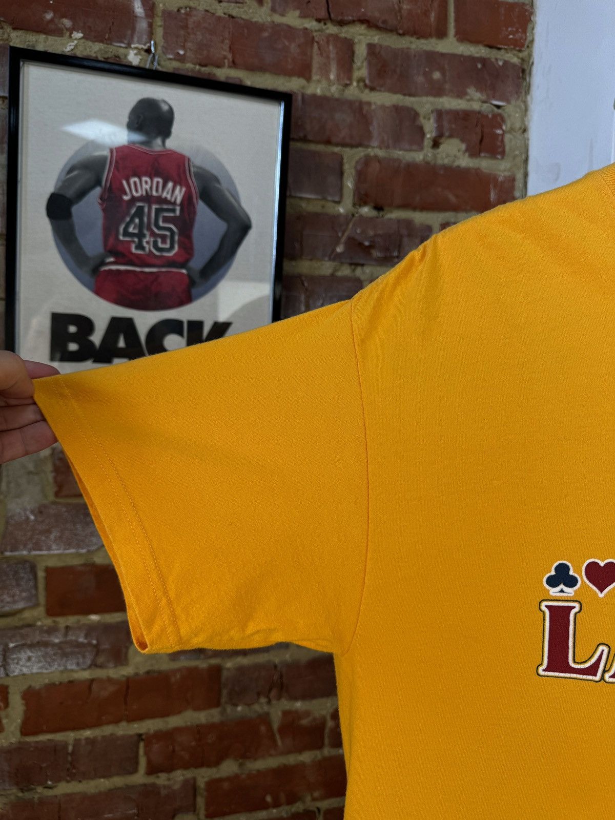 Hanes × Vintage LAS VEGAS Nevada Hanes Vintage Yellow T-Shirt Size US L / EU 52-54 / 3 - 8 Thumbnail
