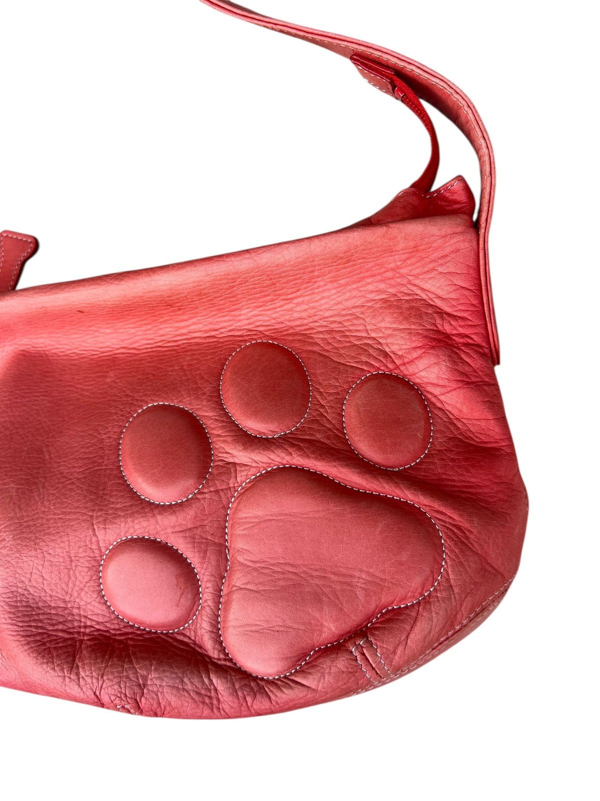 Leather Faded Patina Pink Peach Leather Bag Dog’s Paws Kitamura Size ONE SIZE - 8 Thumbnail