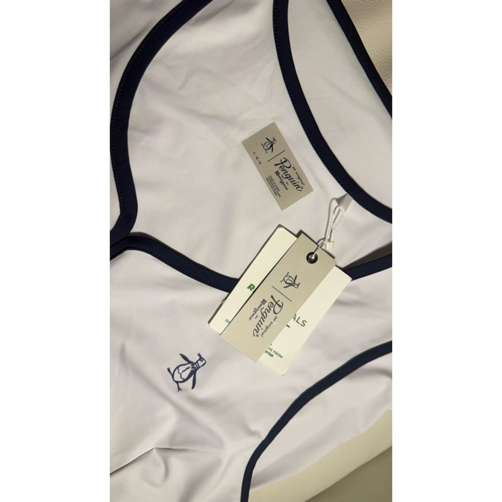 Original Penguin Penguin Women’s white Tank top Size L - tennis or Golf Size L / US 10 / IT 46 - 4 Thumbnail