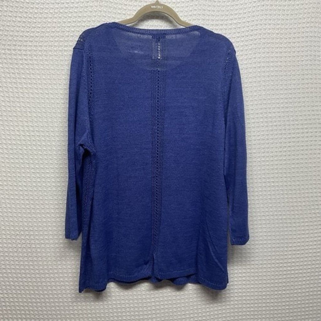 Talbots NWT Talbots Linen Knit Long Sleeve ScoopNeck Sweater Women3X Size 3XL / US 20-22 - 5 Thumbnail