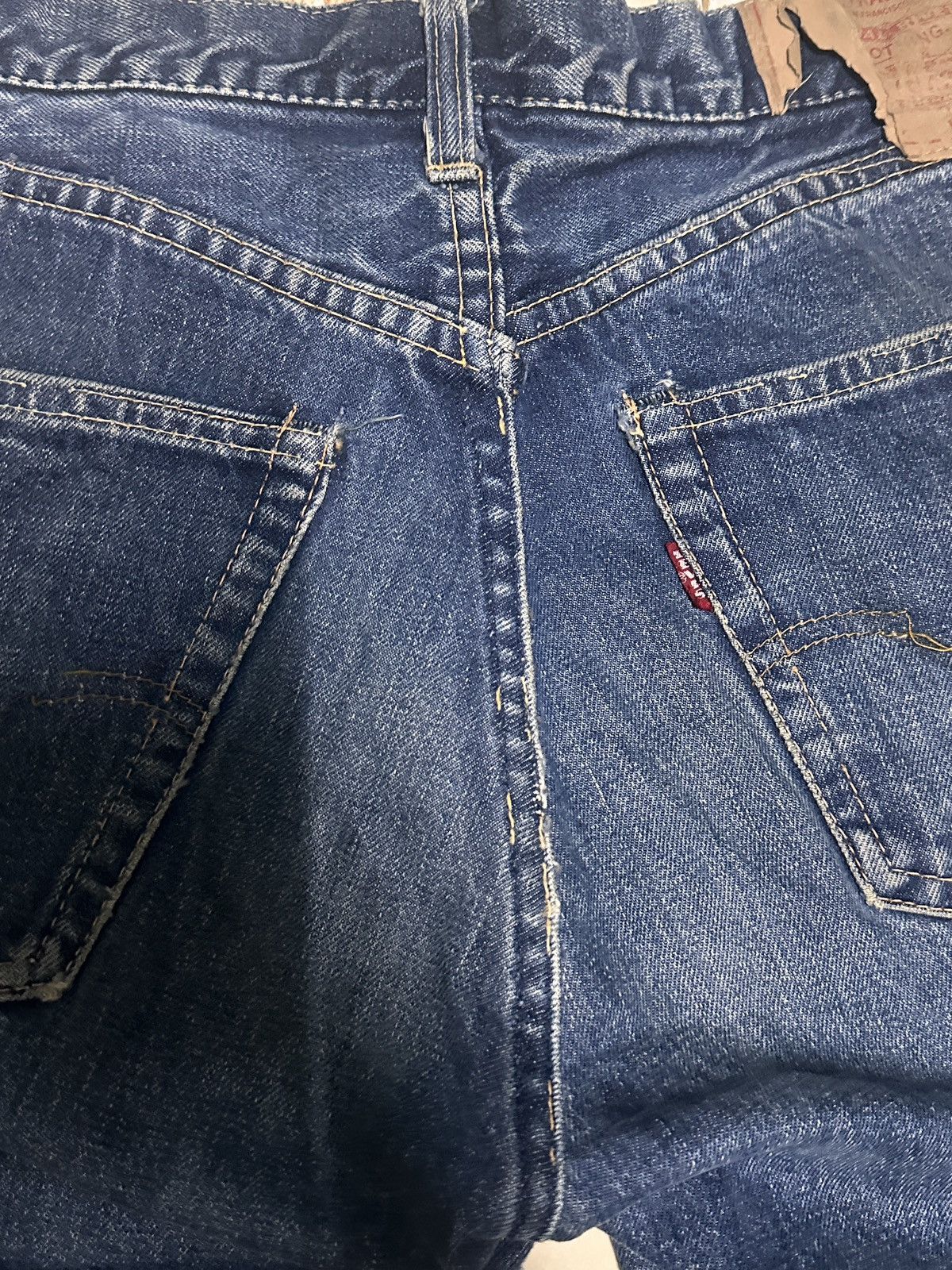 Vintage 🔥TRUE VINTAGE 60s LEVIS CAPITAL E SELVEDGE BUTTON “K”🔥 Size US 28 / EU 44 - 23 Thumbnail