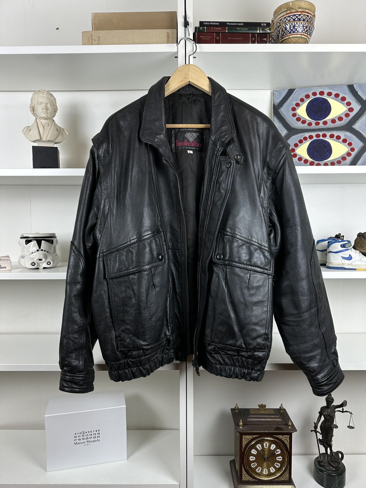 Archival Clothing × Avant Garde × Vintage Vintage 90s leather 