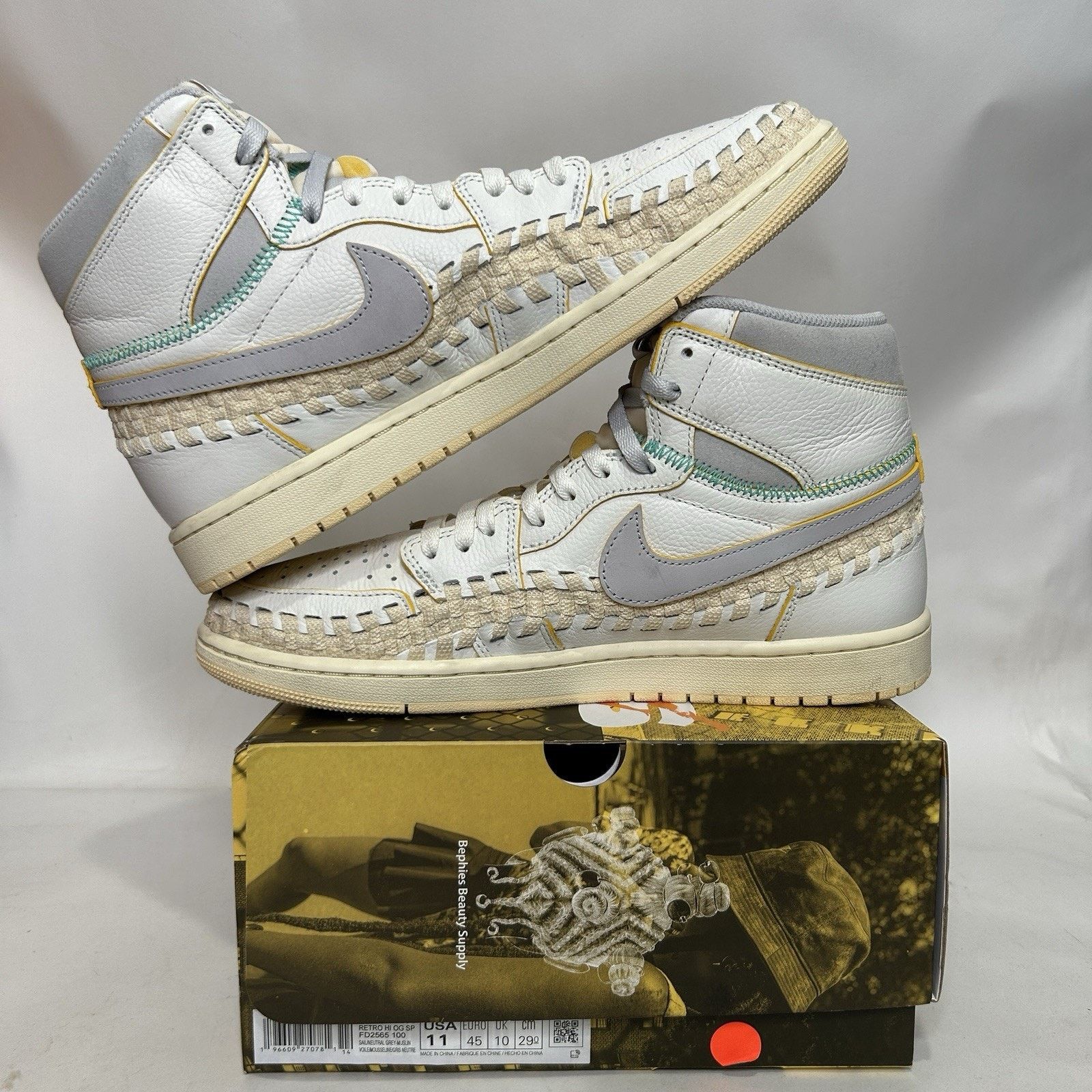 Jordan Brand Nike Air Jordan 1 Retro OG x Union LA x BSS “Summer Of 96” Size US 11 / EU 44 - 3 Thumbnail