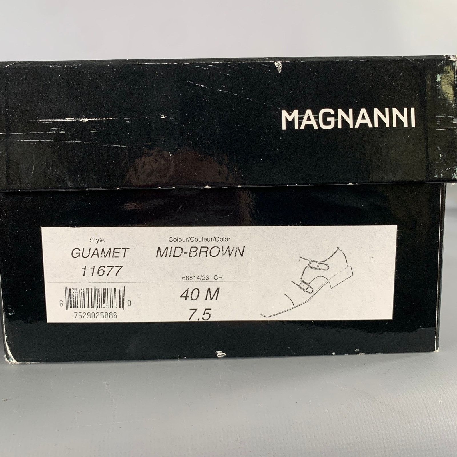 Magnanni MAGNANNI Size 8 Navy Black Leather Double Monk Strap Loafers Size US 8 / EU 41 - 11 Thumbnail
