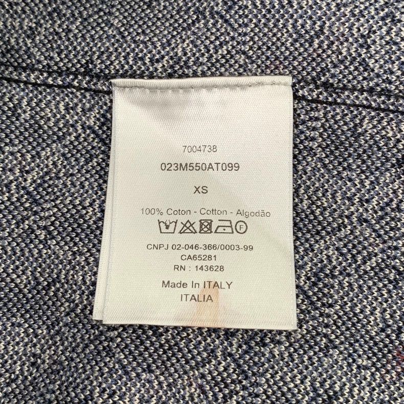 Dior Dior Blue logo letter full print cotton lapel long-sleeved Size US XS / EU 42 / 0 - 7 Thumbnail