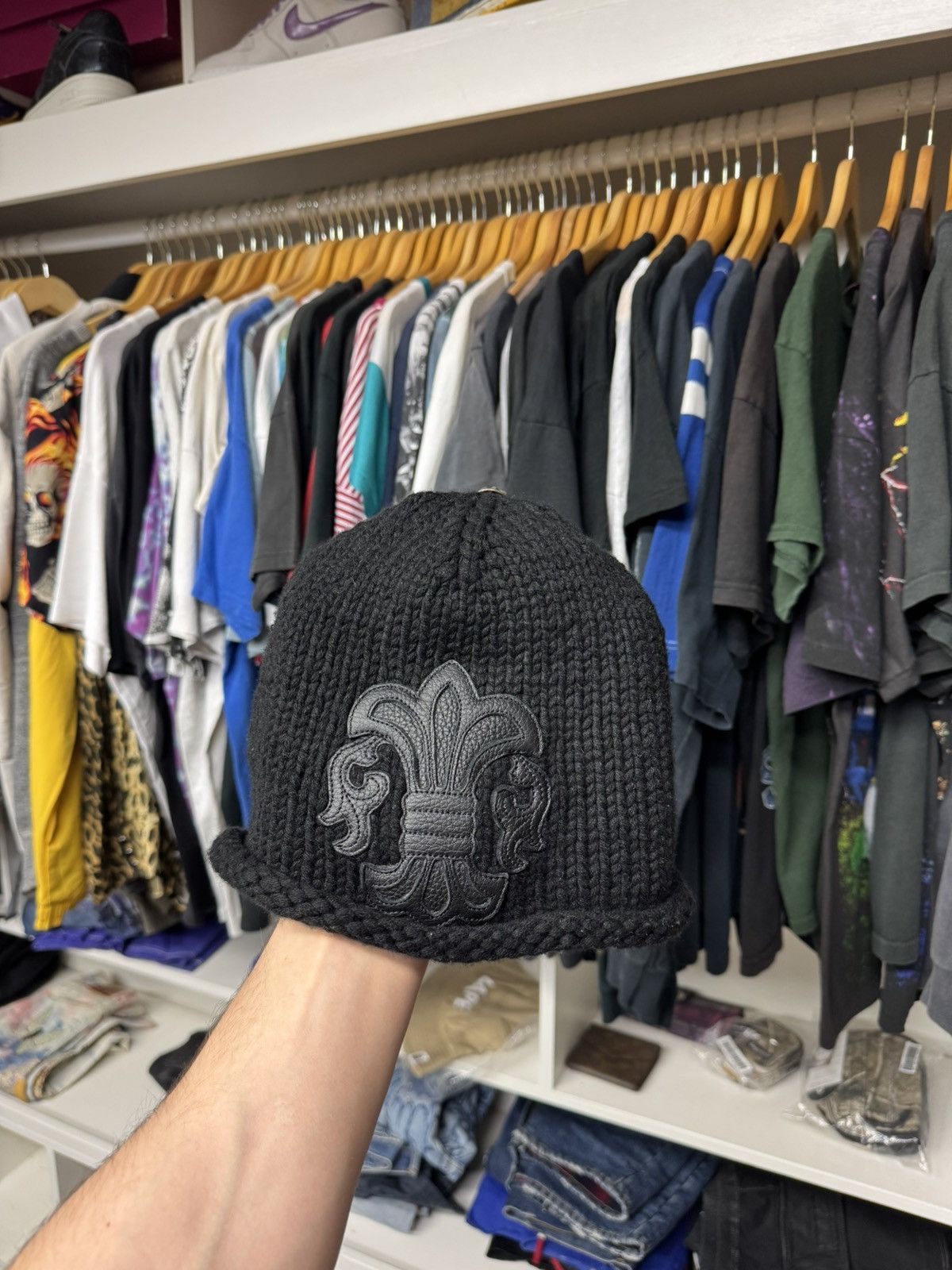 Chrome Hearts Chrome Hearts ‘Le Fleur’ Knit Beanie Size ONE SIZE - 1 Thumbnail