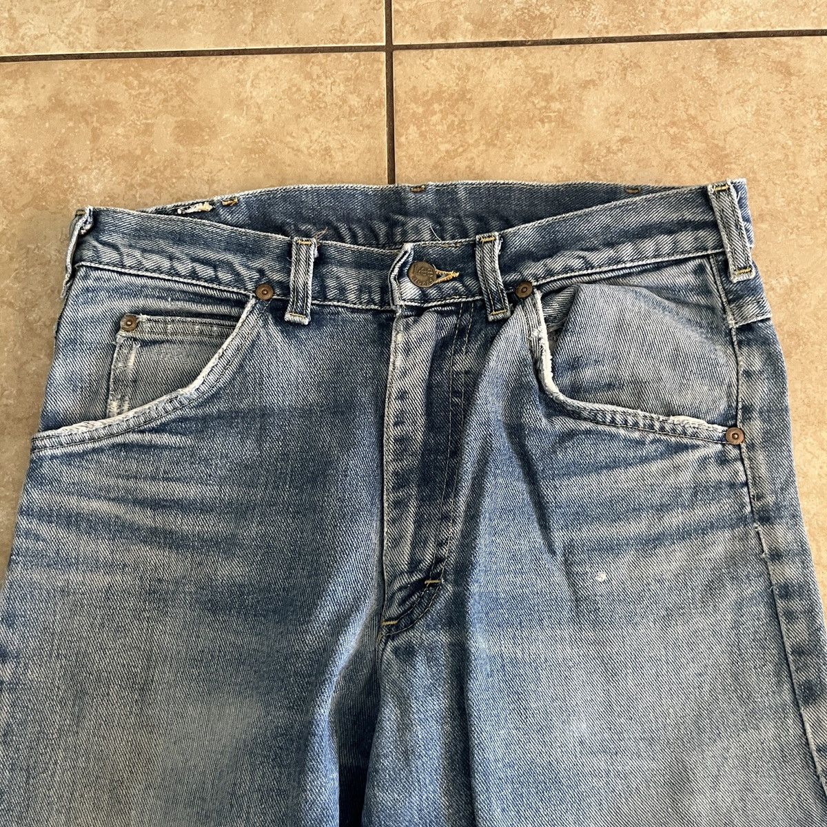 Lee × Vintage Lee Made in USA Denim Jeans Size US 32 / EU 48 - 3 Thumbnail